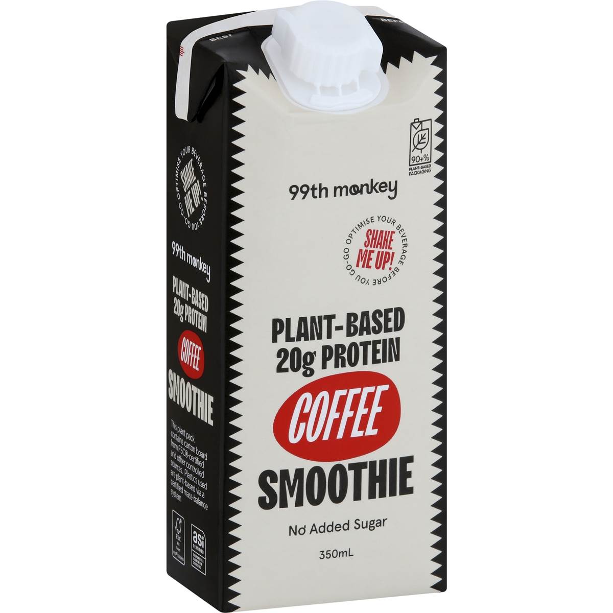 99th Monkey Plant Based Protein Coffee Smoothie 350mL