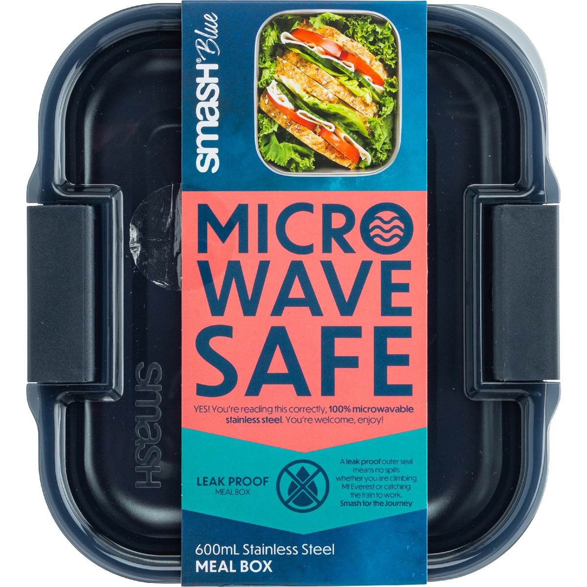 Smash Blue Stainless Steel Meal Box Assorted each