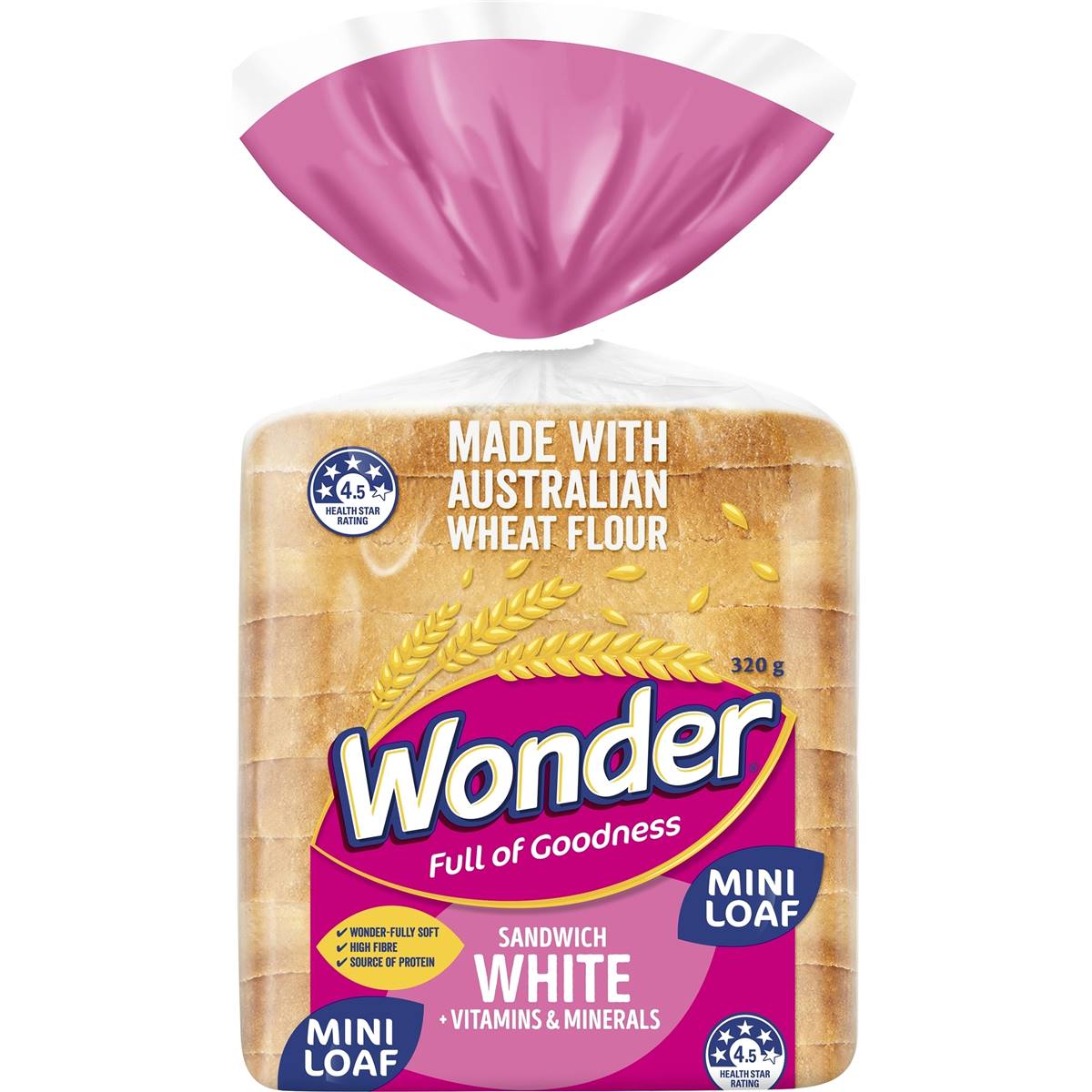 Calories in Wonder Sandwich White Mini Loaf