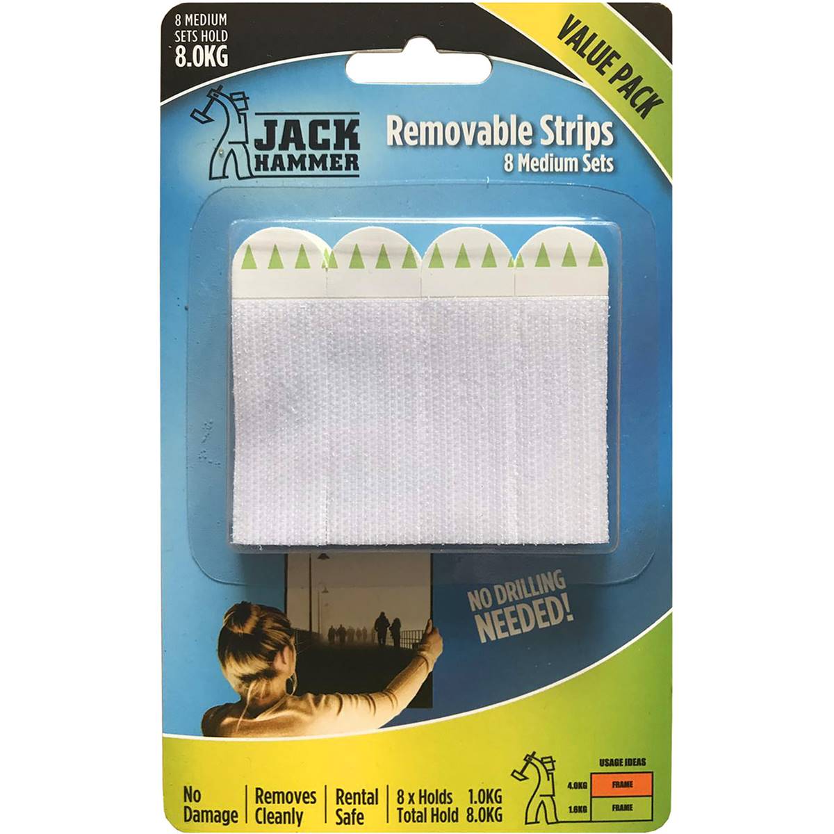 Jack Hammer Removable Strips Medium