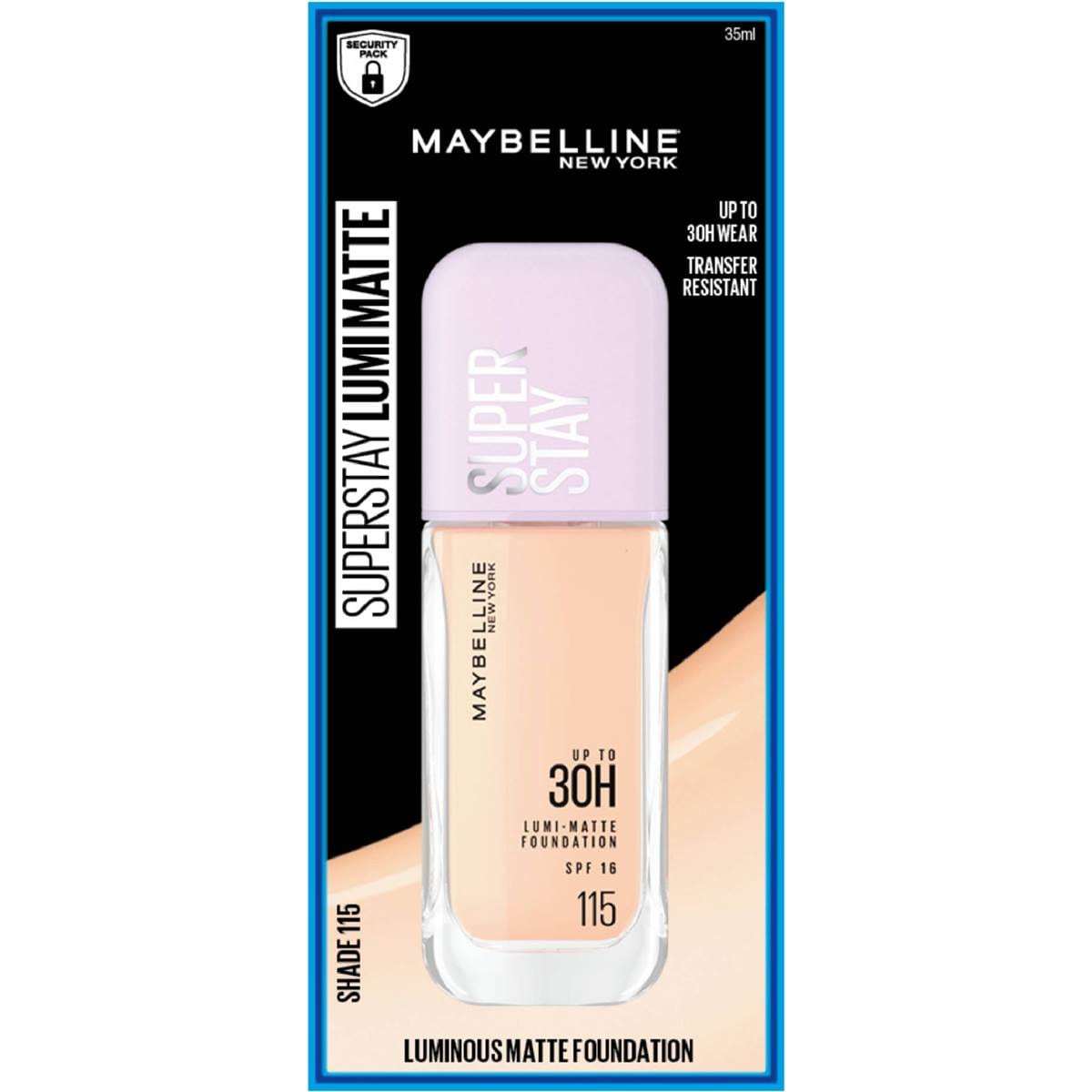 Maybelline Superstay Lumi 30H Matte Foundation 115 each