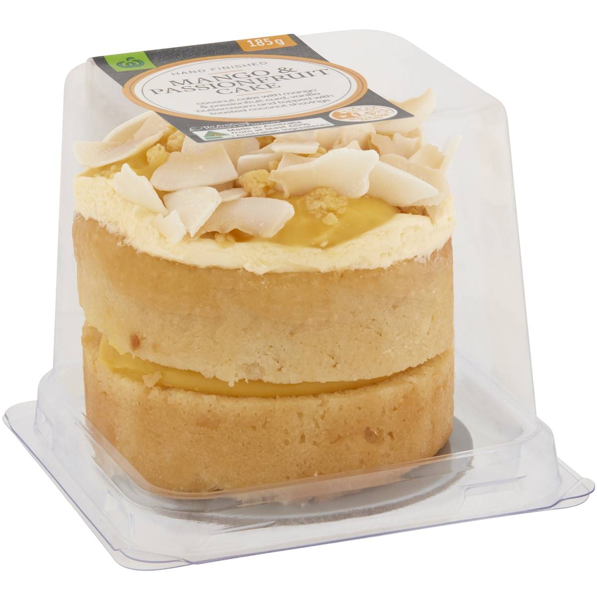Calories in Woolworths Mango & Passionfruit Cake