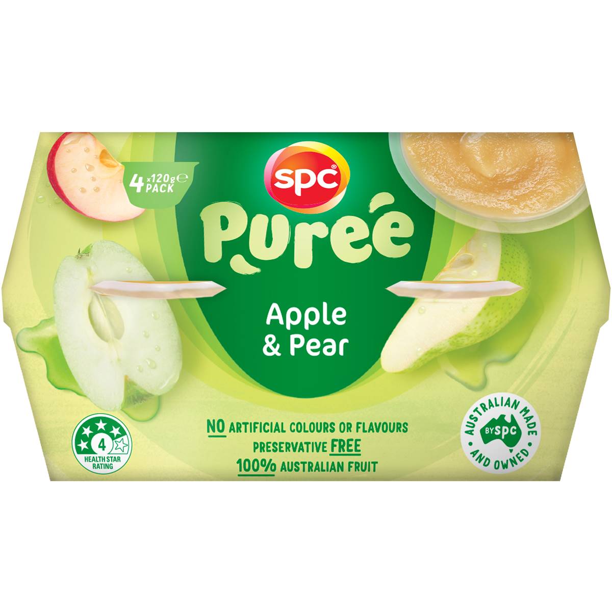 Calories in Spc Apple & Pear Puree Cups