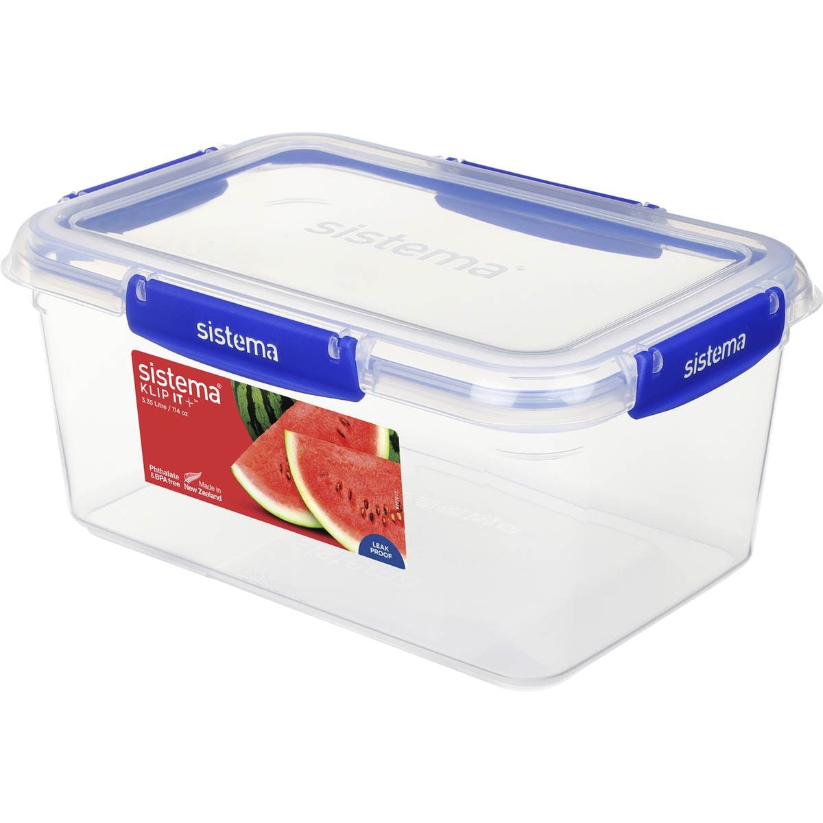 Sistema Klip It Plus Rectangle Food Container 3.35L each