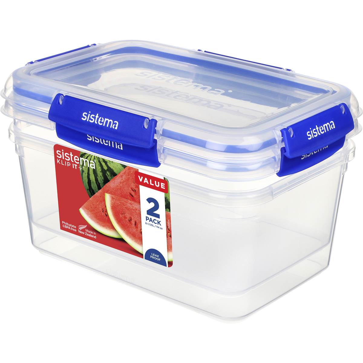 Sistema Klip It Plus Rectangle Food Container 3.35L each