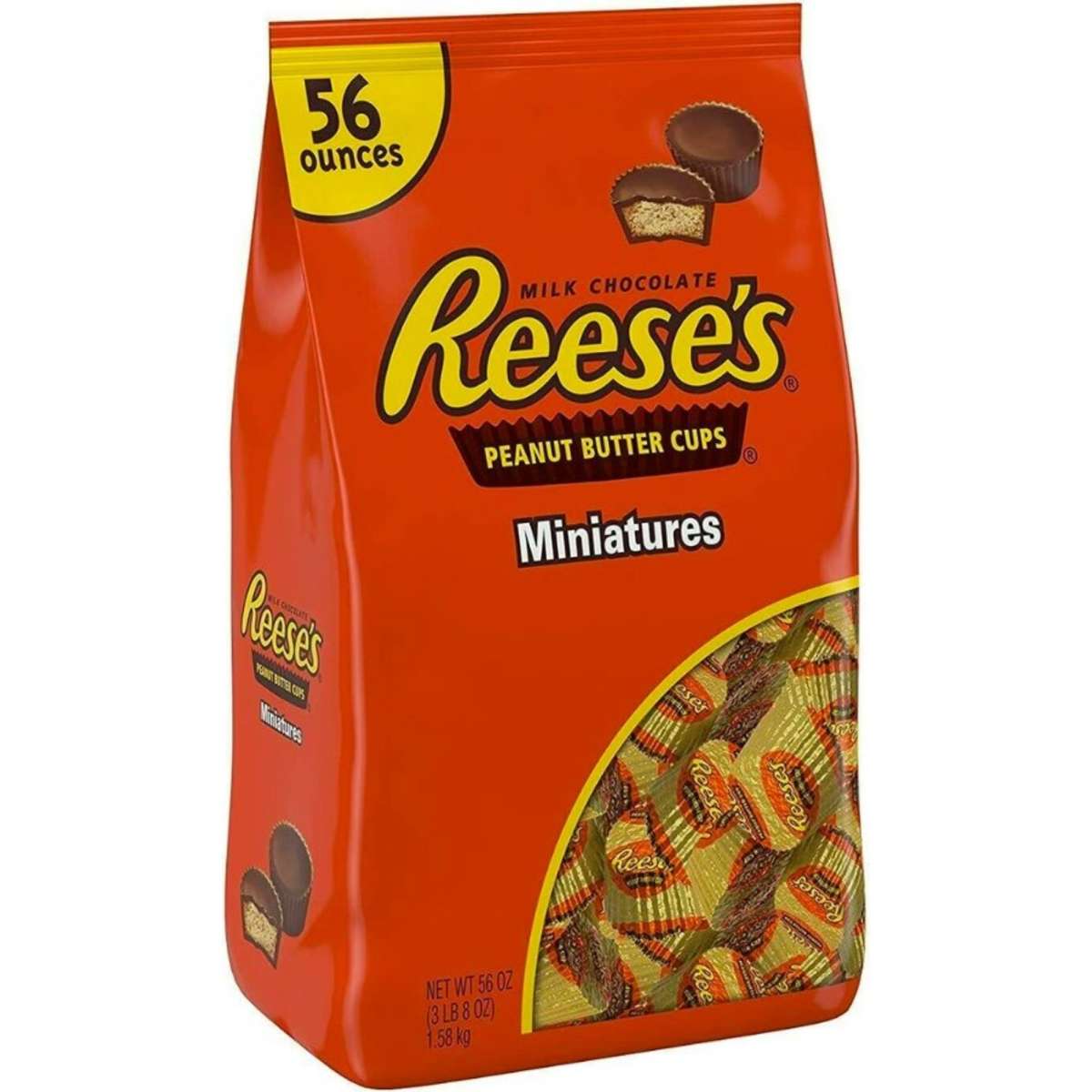 Reeses Peanut Butter Cups Miniatures 1.58kg | Woolworths