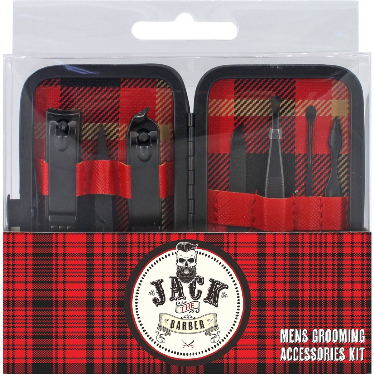 Jack The Barber Mens 7 Piece Grooming Kit