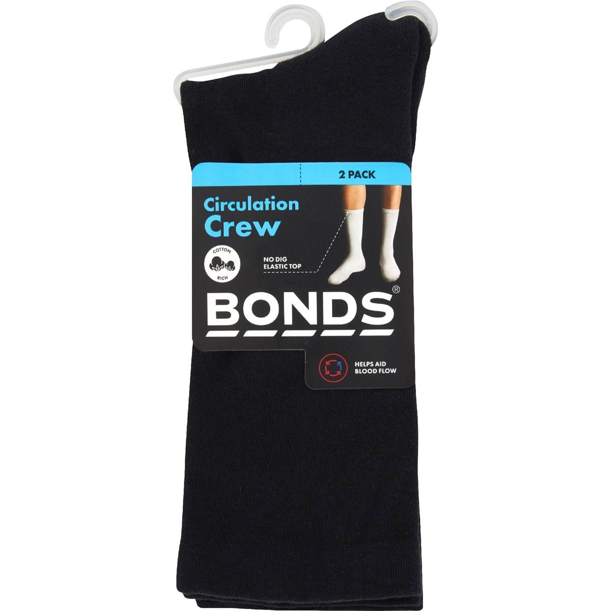 Bonds Mens Legendary Crew Socks Size 11-14 2 pack