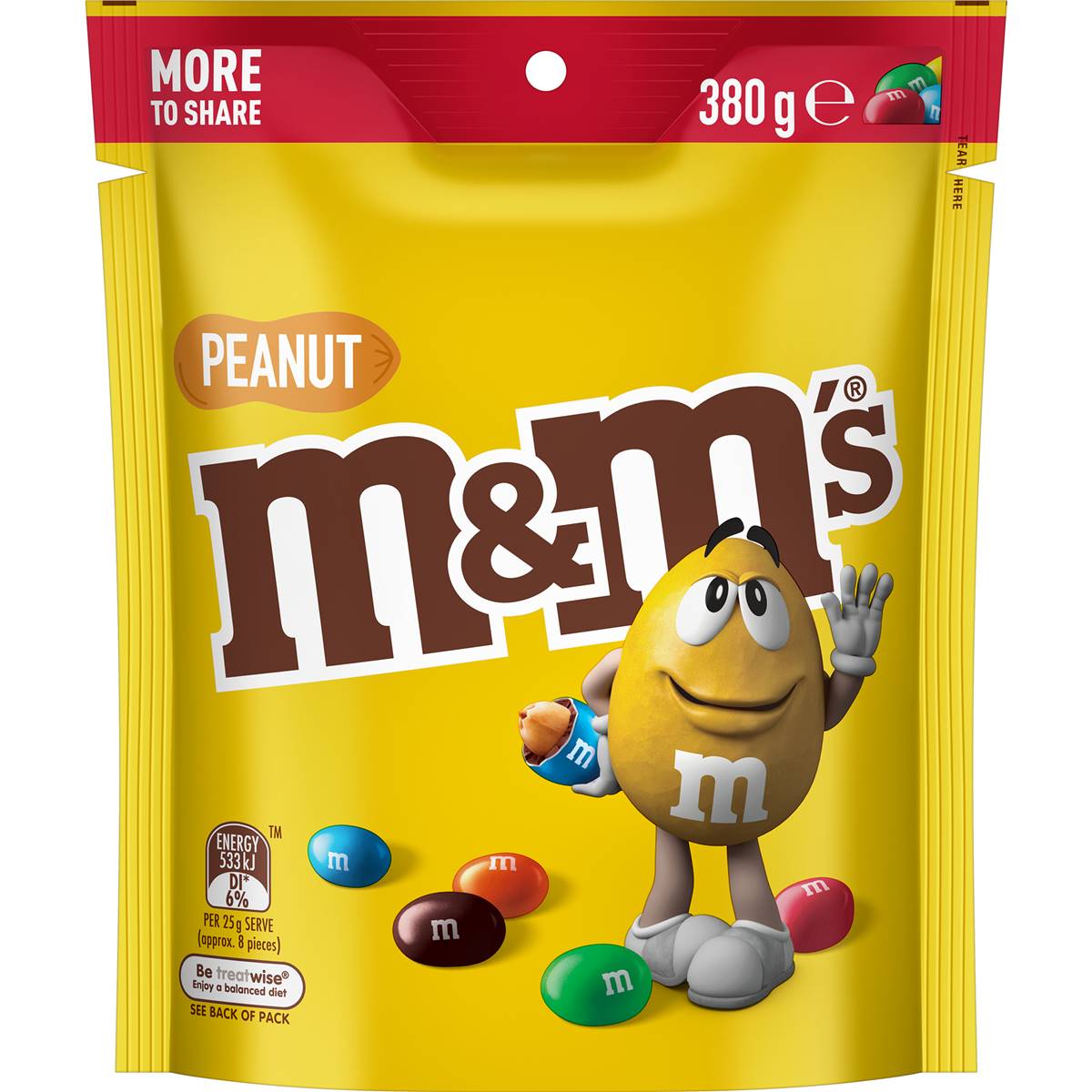 M&m's Milk Chocolate Snack & Share Bag 180g