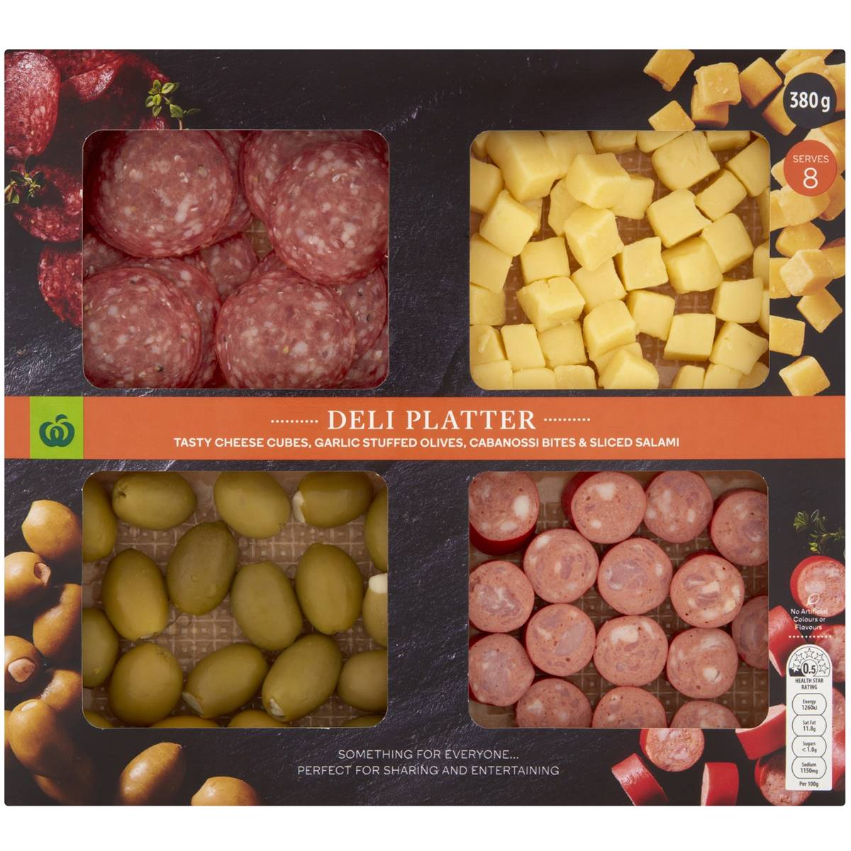 Calories in Woolworths Antipasto & Cheese Platter