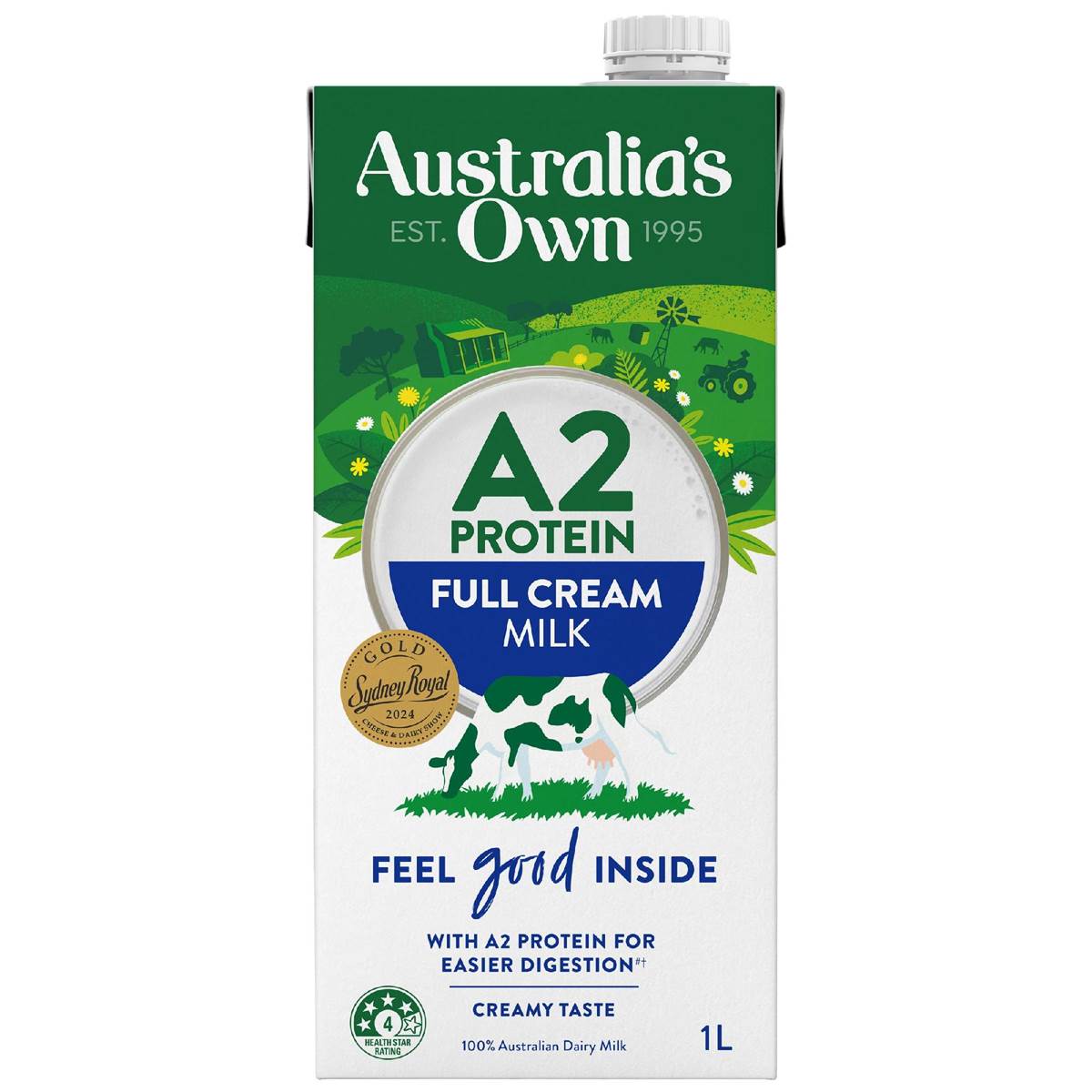 Calories in Australia's Own Full Cream Uht Milk calcount