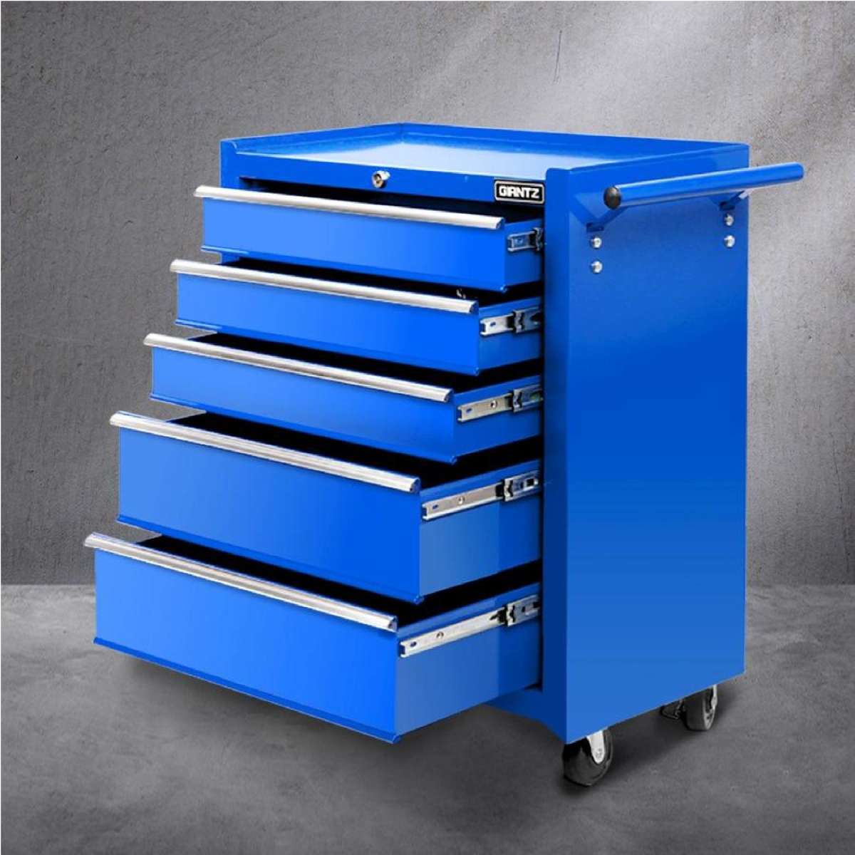 Giantz Tool Chest Trolley 5 Drawers Storage Toolbox Blue