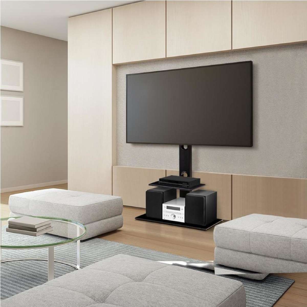 2 Tiers Floor Artiss TV Stand for 32-70 Inch