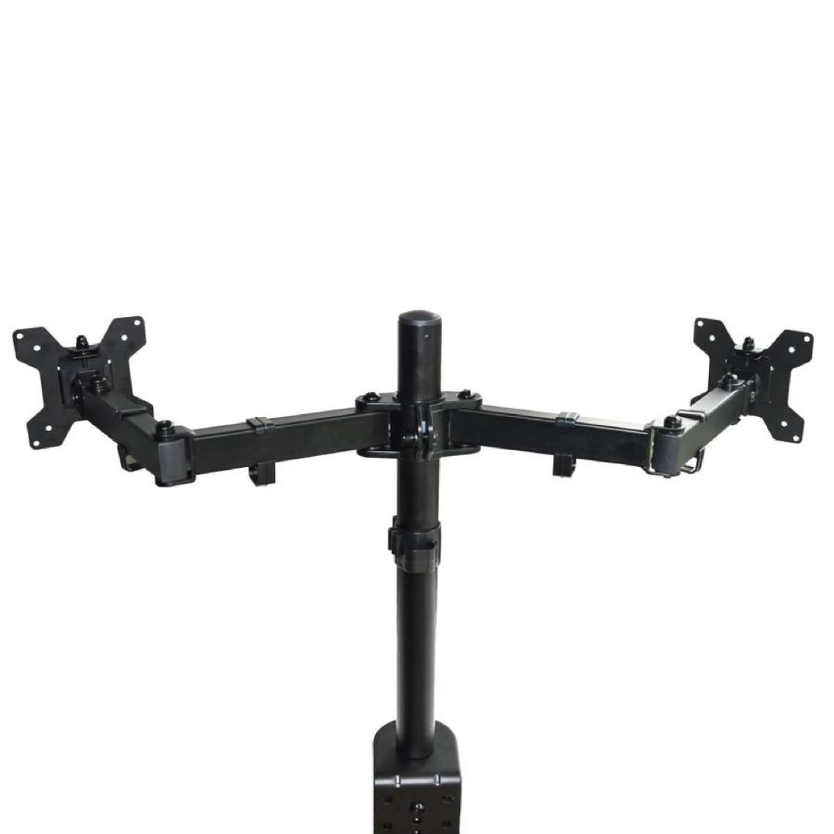 Dual LCD Monitor Desk Mount Stand Adjustable Fits 2 Screens Up To 27"