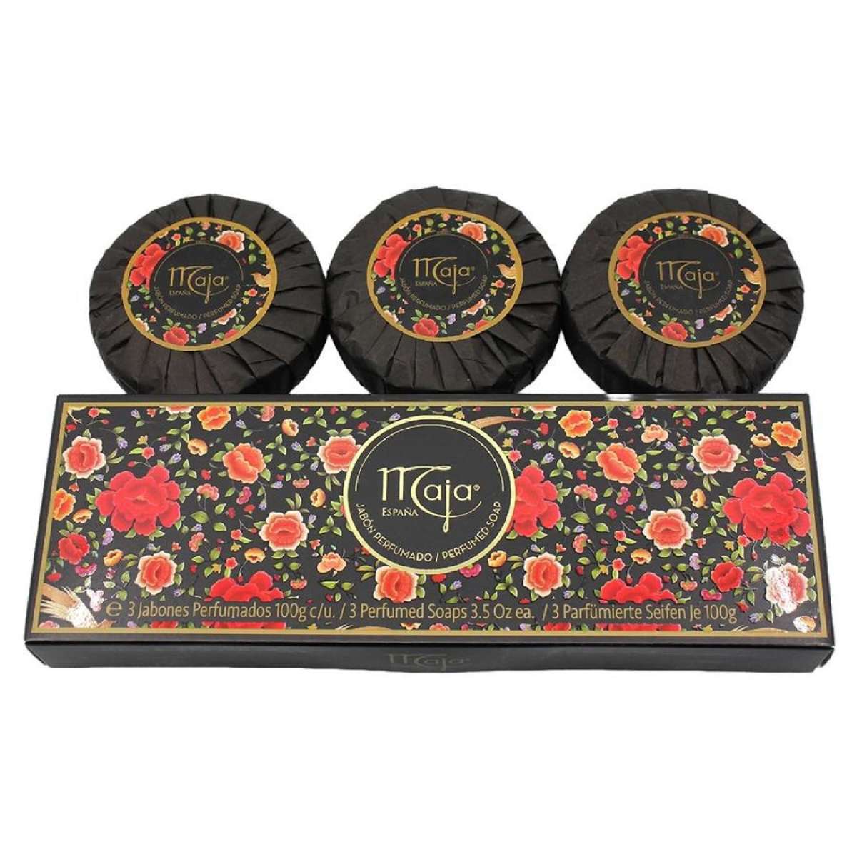 Maja Classic Scented Round Soap Gift Set 3 x 100g Perfumed Soap Bars