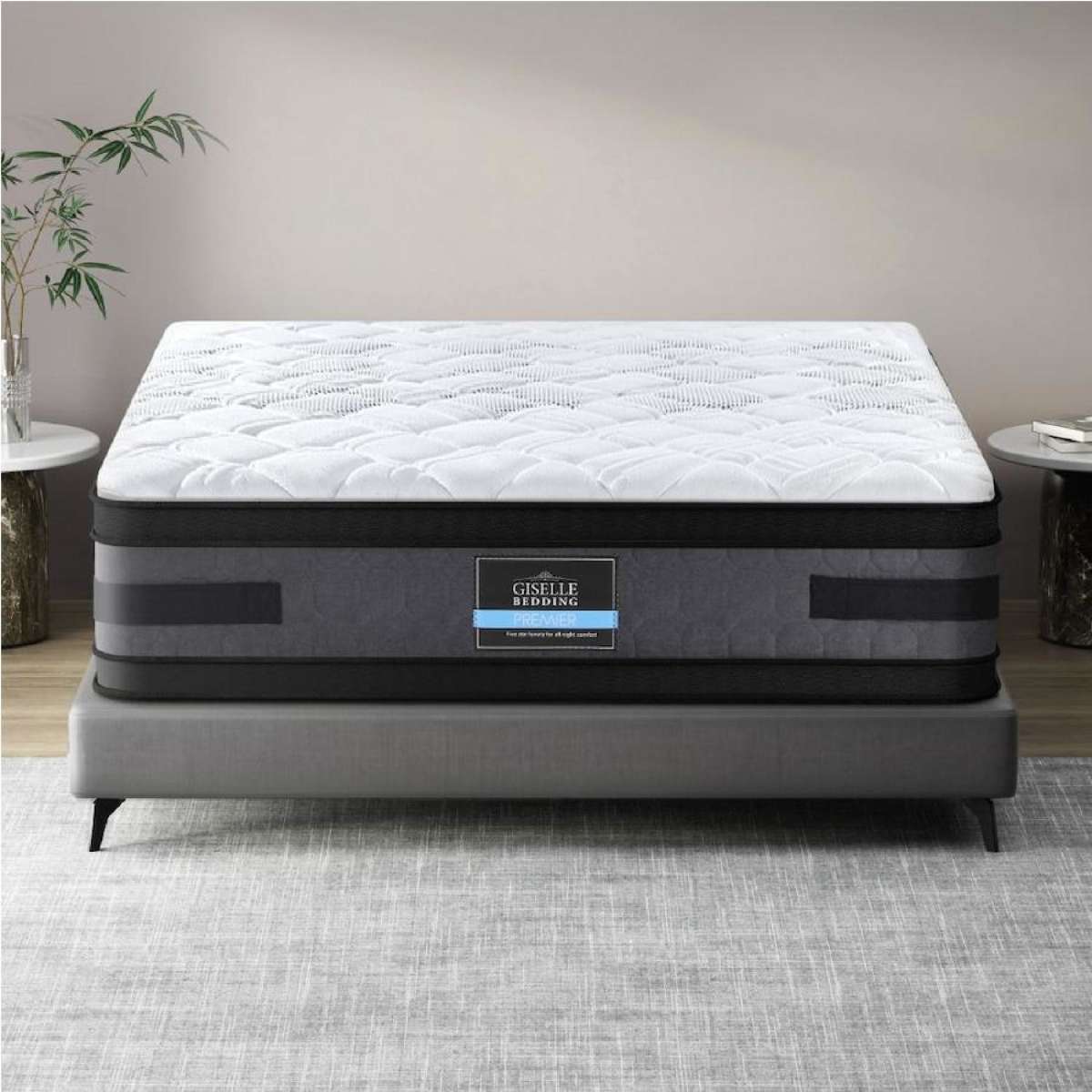 Giselle Mattress 36cm Cool Gel Foam 7 Zone Pocket Spring Euro Top Mattresses King