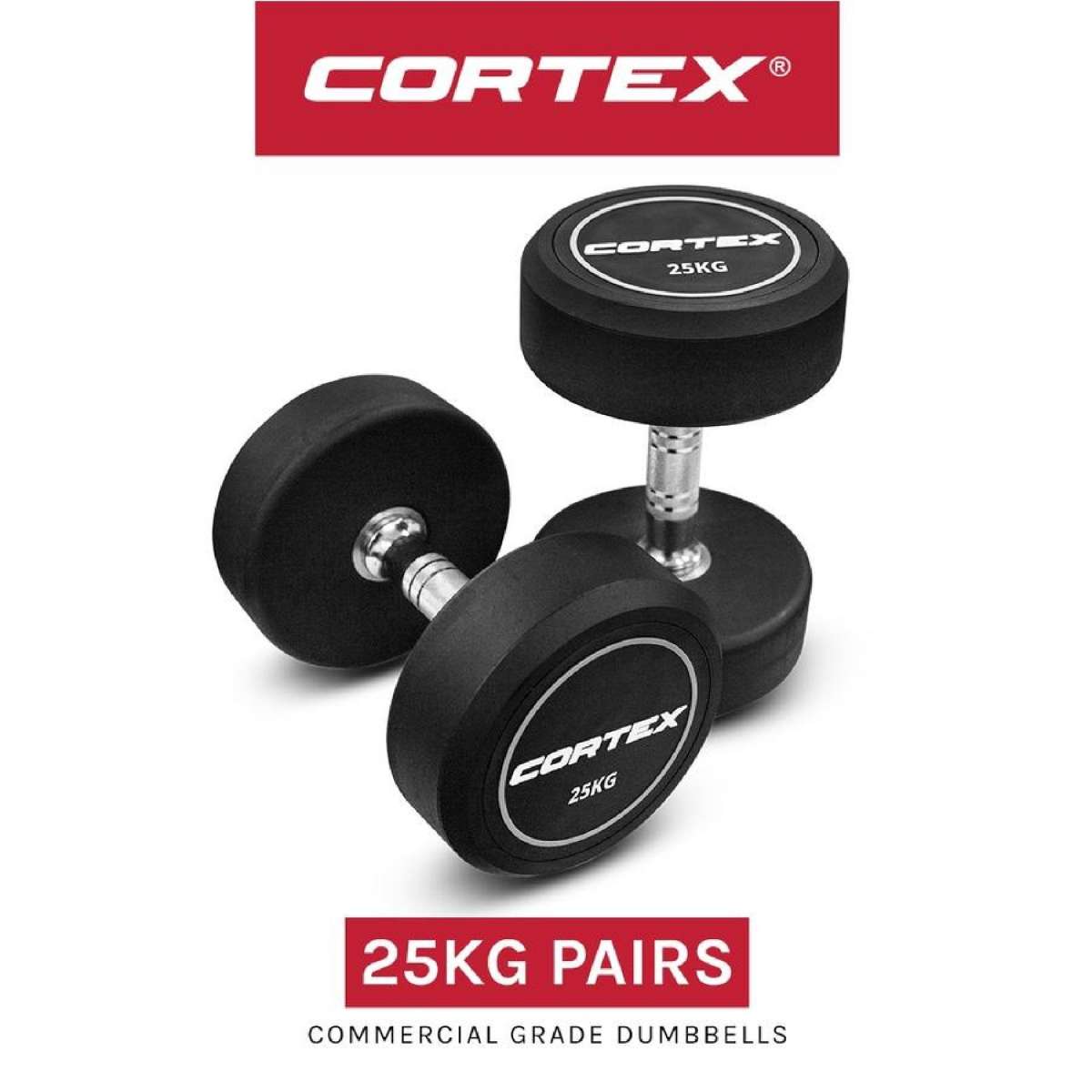 CORTEX Pro-Fixed Dumbbell 25kg (Pair)