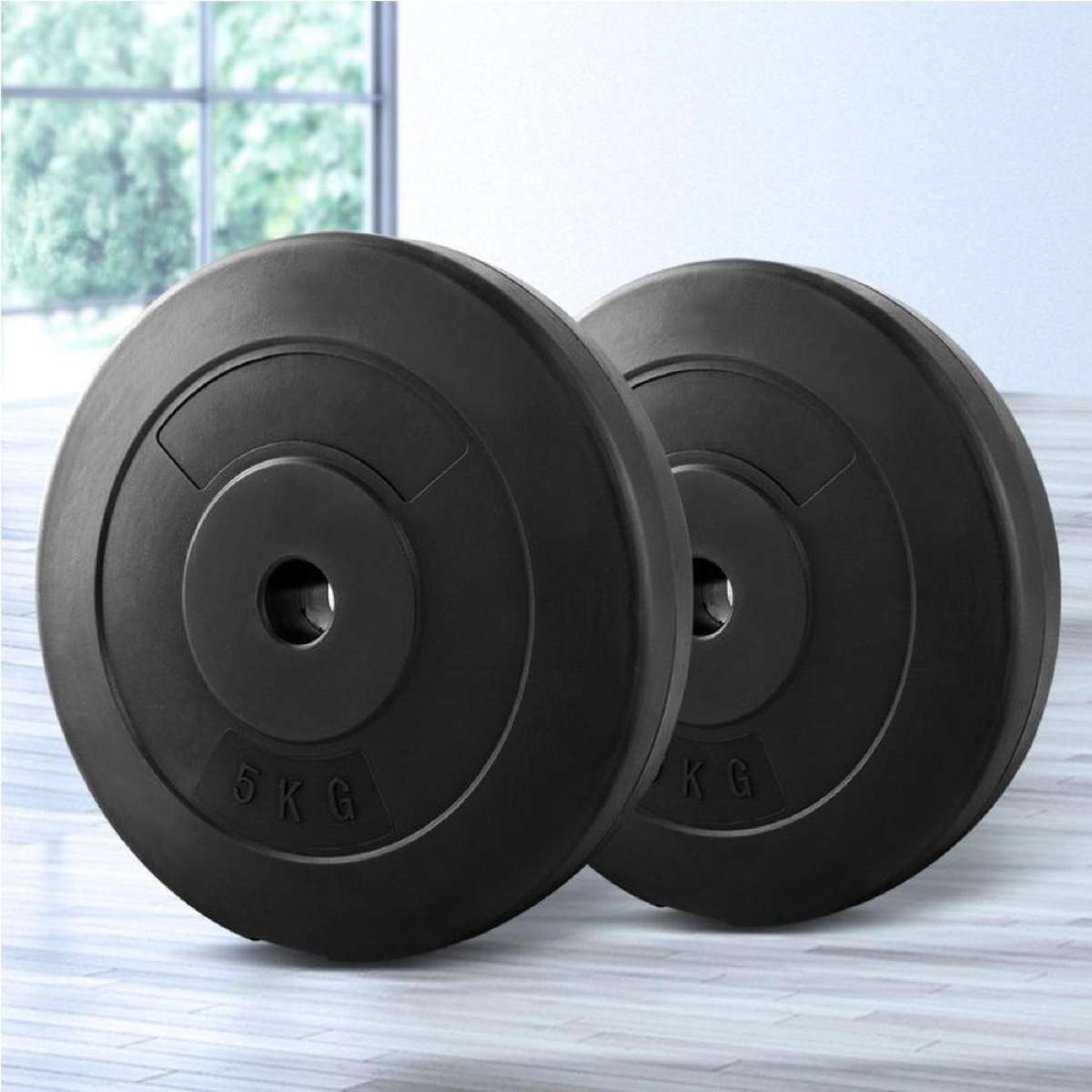 2x5kg Everfit Weight Plates Standard Barbell Plate Weight Lifting