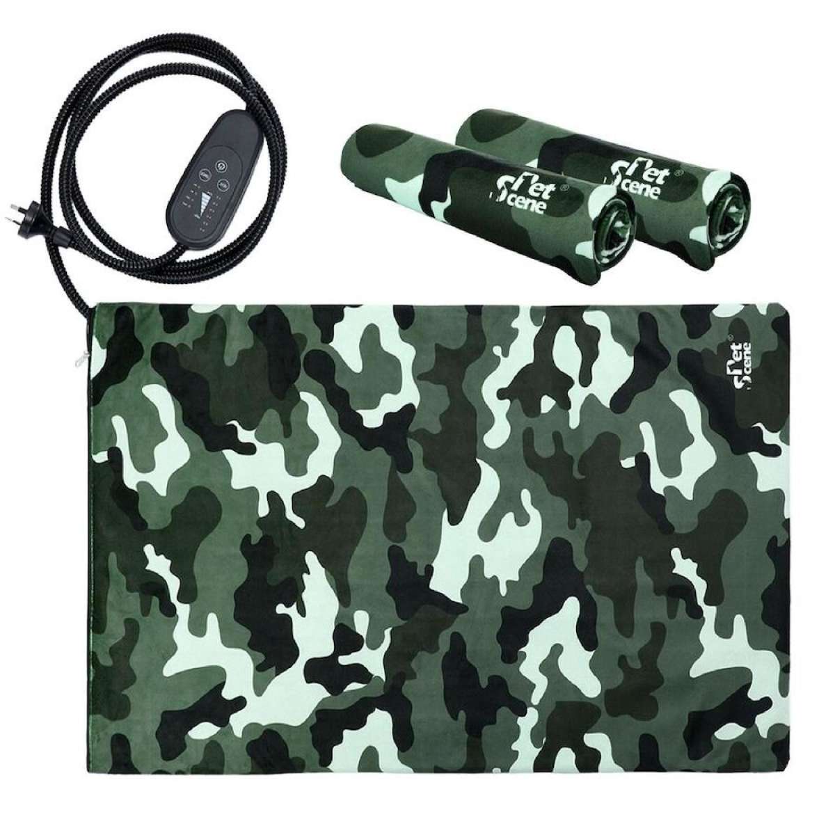 Electric Pet Dog Heater Pad Heating Mat Heated Blanket Cat Bed Thermal Protection Timer XL 90x60cm with 2 Cloth Covers