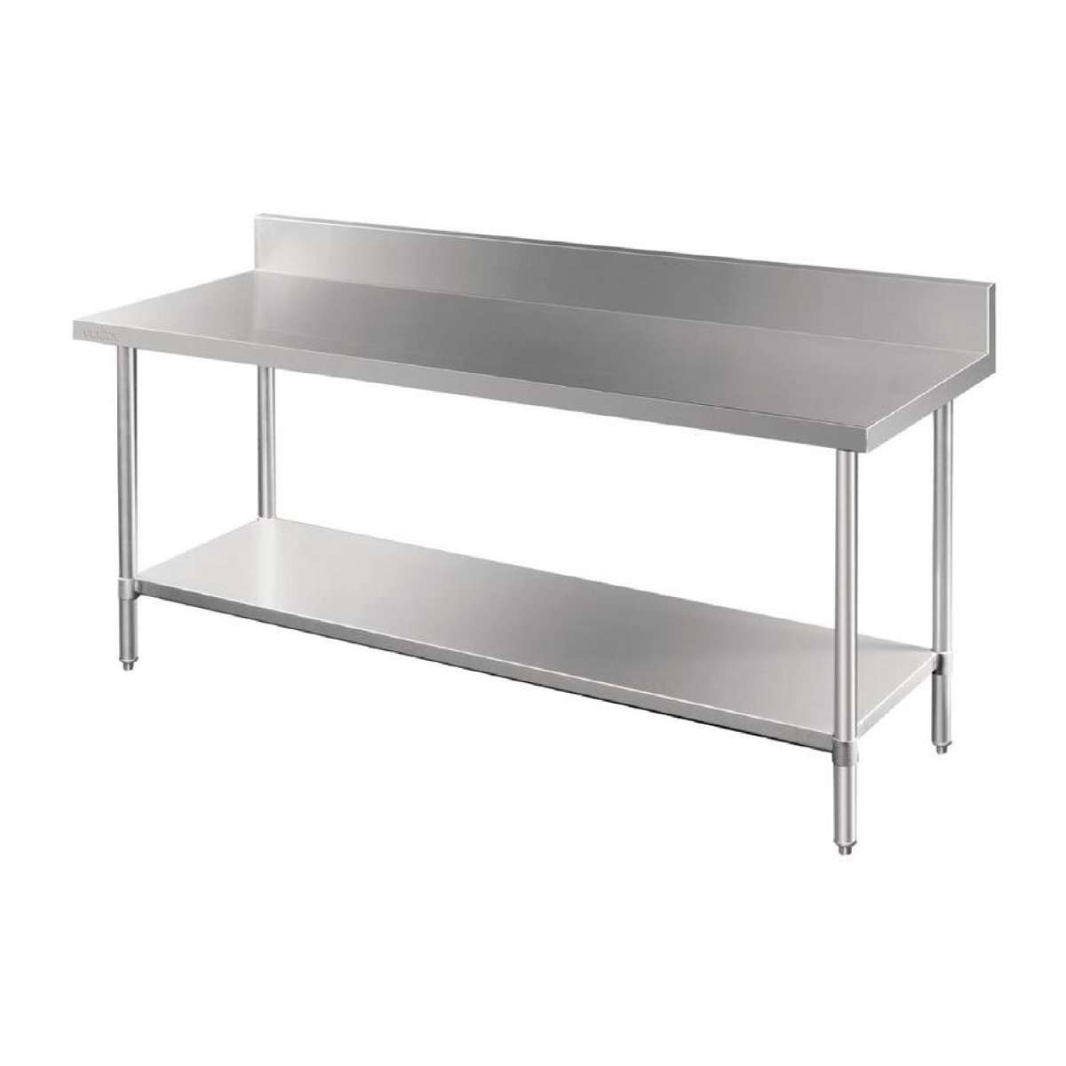 Vogue Premium 304 Stainless Steel Table with Upstand - 1800x600x900mm