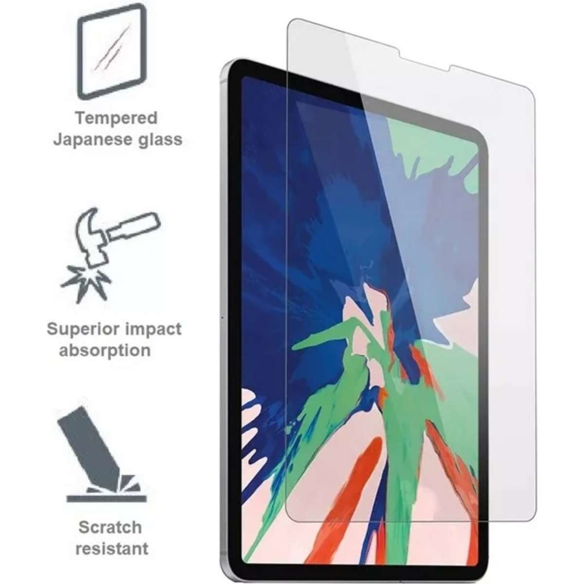 Cygnett Opticshield Glass Screen Protecter for Ipad Air 13 / Pro 12.9 3rd/4th/5th/6th Gen - Clear