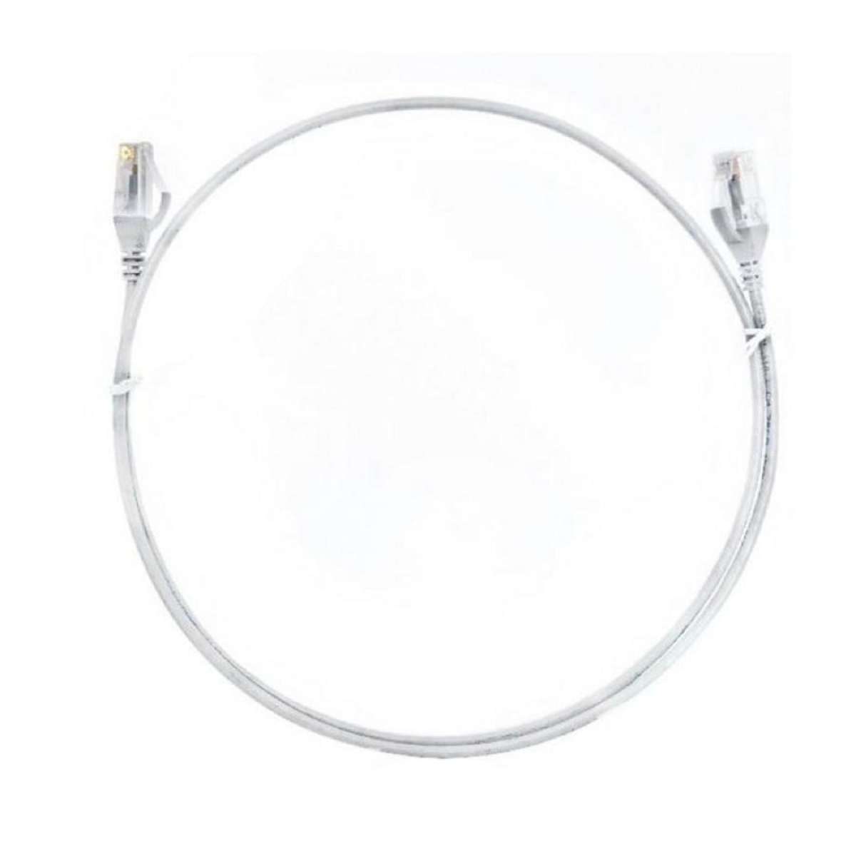 8ware 0.25m/25cm White CAT6 Ultra Thin Slim Cable RJ45 Ethernet UTP Patch Cord [CAT6THINWH-025M]
