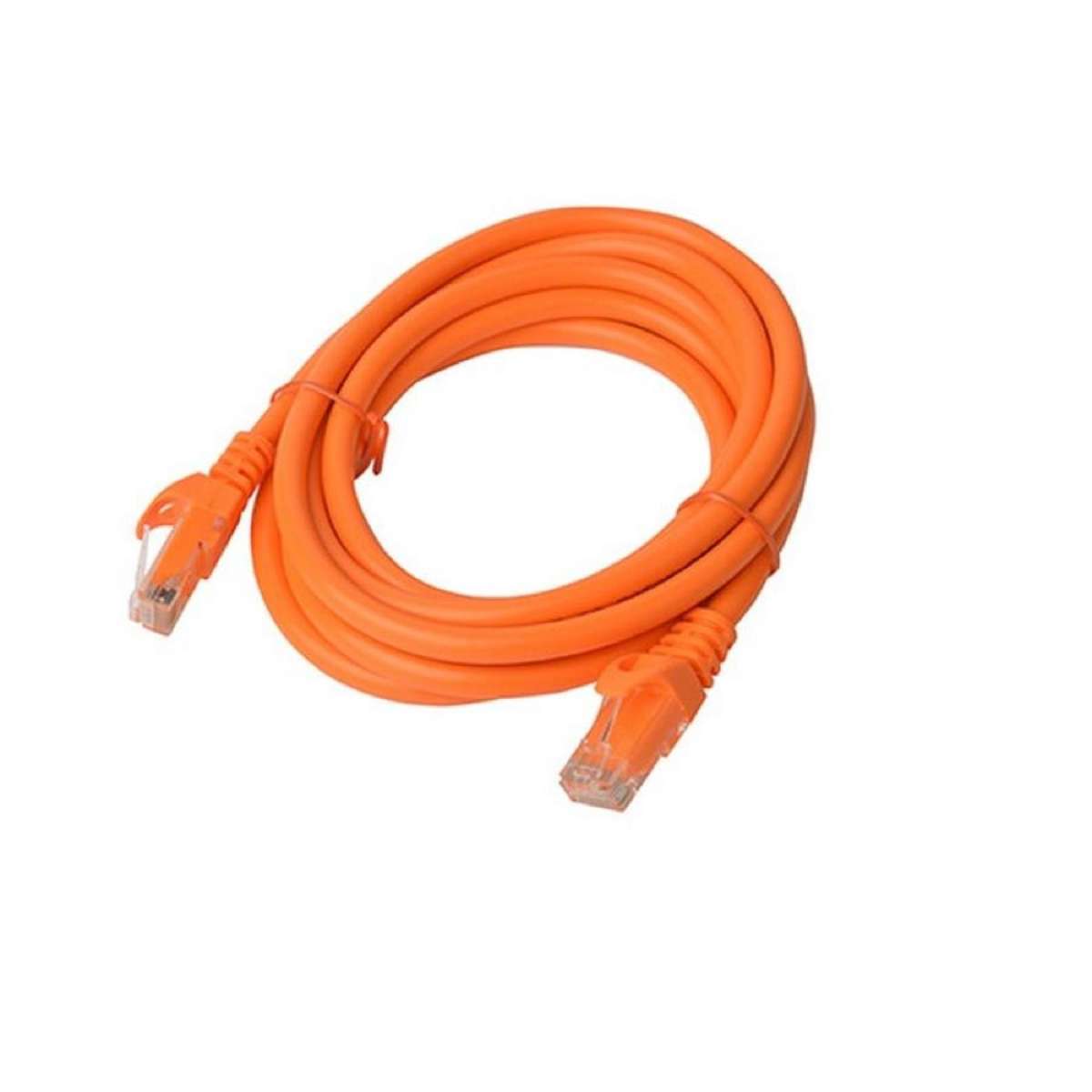 8Ware 2m Orange Premium Snagless CAT6A Ethernet Cable, Speed up to 10Gbps [PL6A-2ORG]