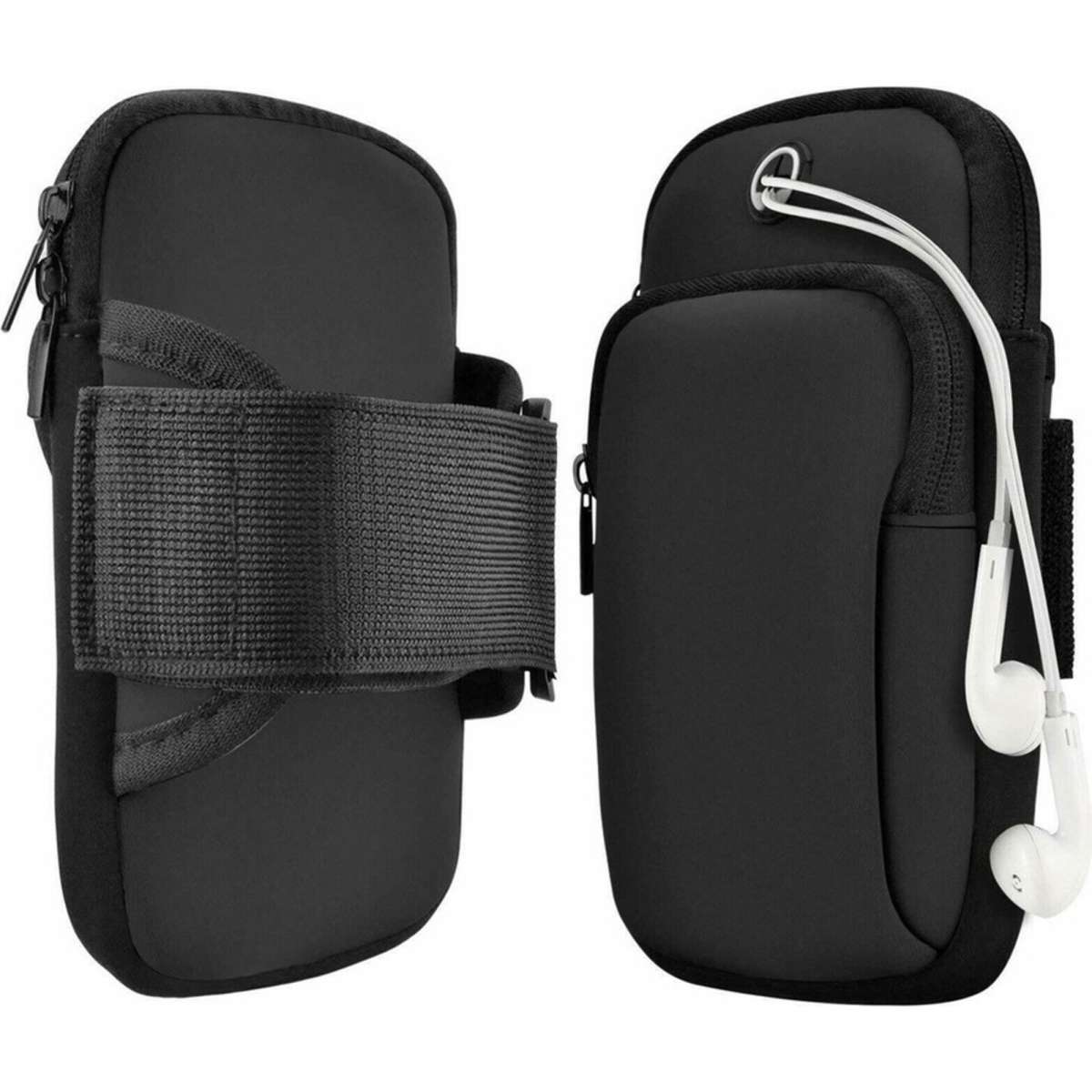 Exercise Arm Band Mobile Phone Holder Pouch - Black