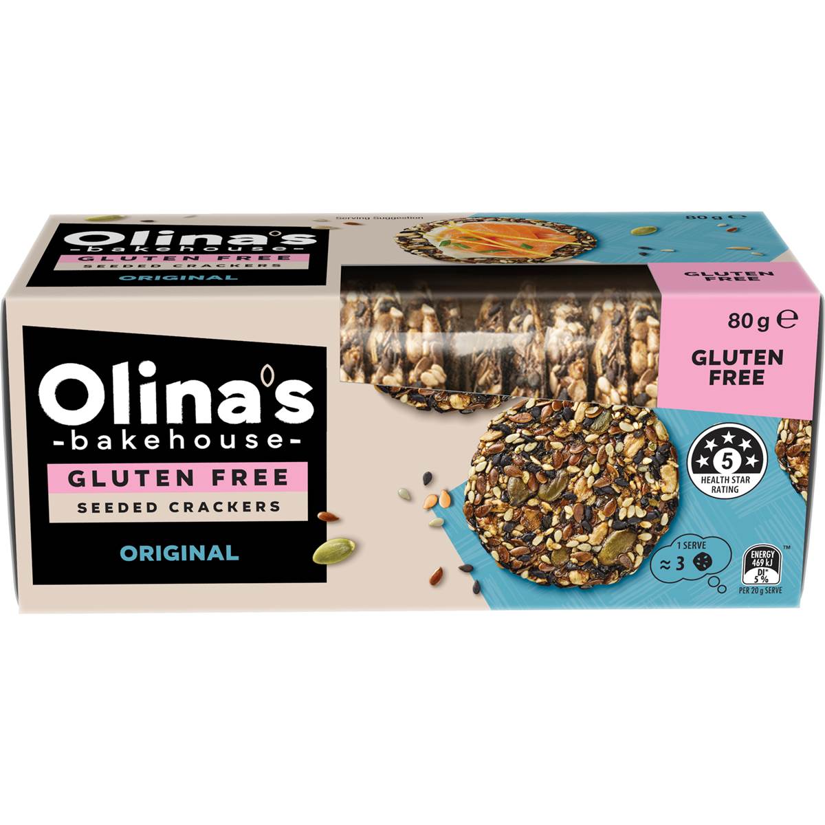 Olina's Bakehouse Seeded Crackers Original