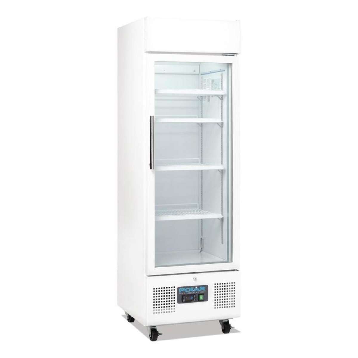 Polar G-Series Upright Display Fridge 218Ltr White- Commercial