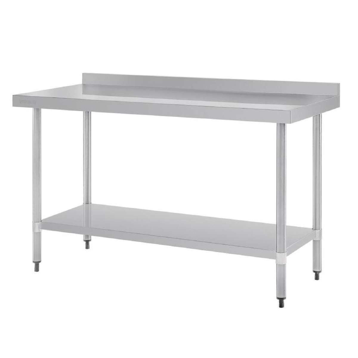 Vogue Table with Upstand St/St - 1500x700x900mm 59x27 1/2x35 1/2"