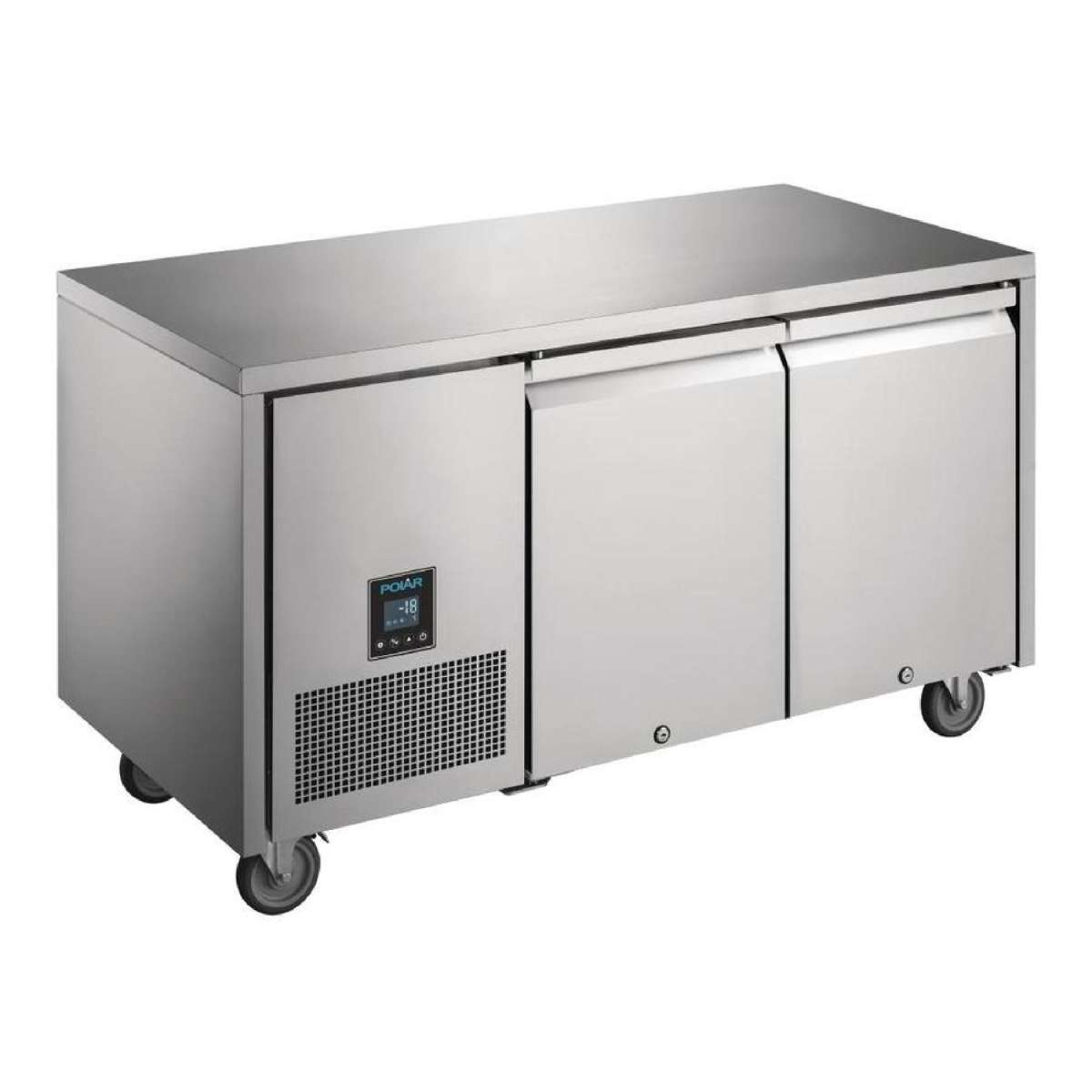 Polar U Series 2 Door Counter Freezer - 196Ltr- Commercial