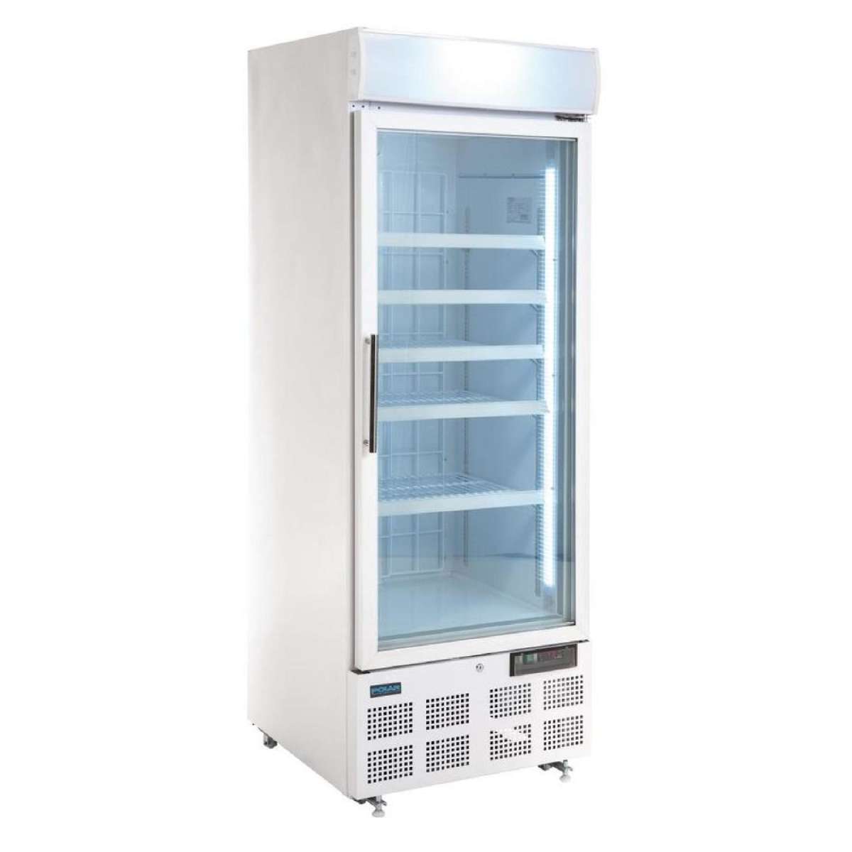 Polar G-Series Upright Display Freezer White 412Ltr- Commercial
