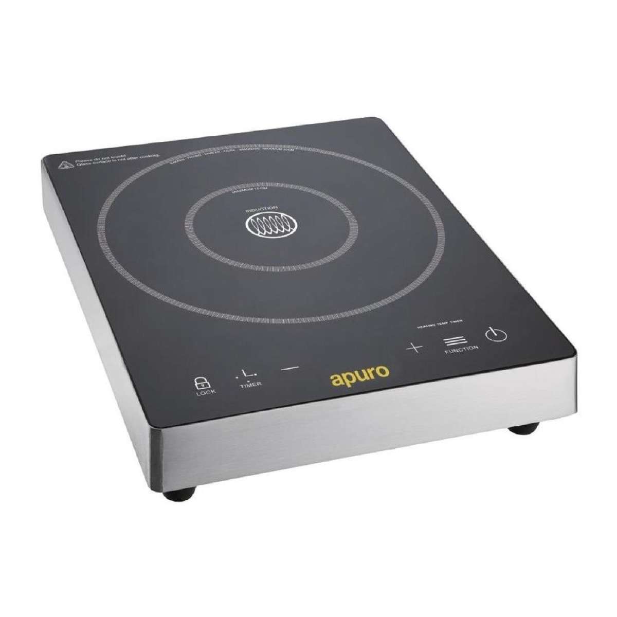 Apuro Touch Control Single Induction Hob - 3kW- Commercial