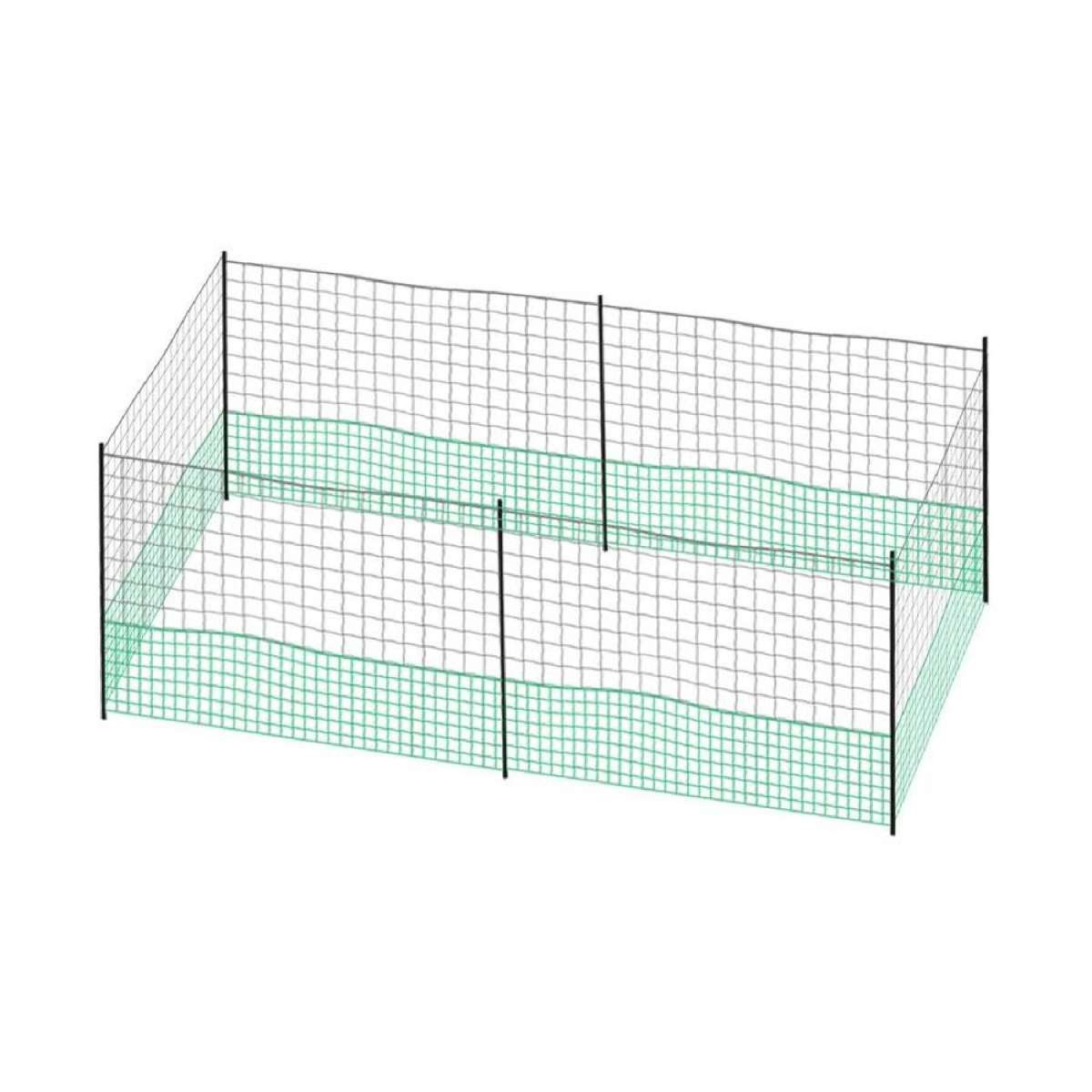 Chicken Run Coop Cage Hen House Chook Pen Fence Enclosure Mesh Net Hutch Habitat Poultry Netting Yard Farm Fencing 1200X125CM