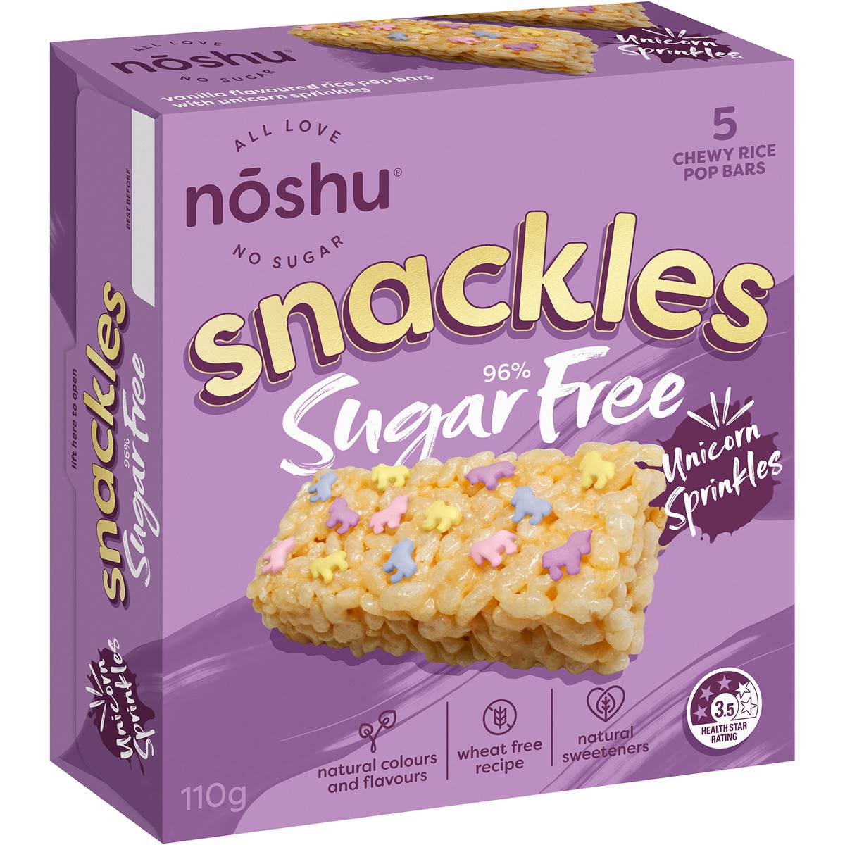 Calories in Noshu 97 Sugar Free Double Choc Snackles Bars calcount