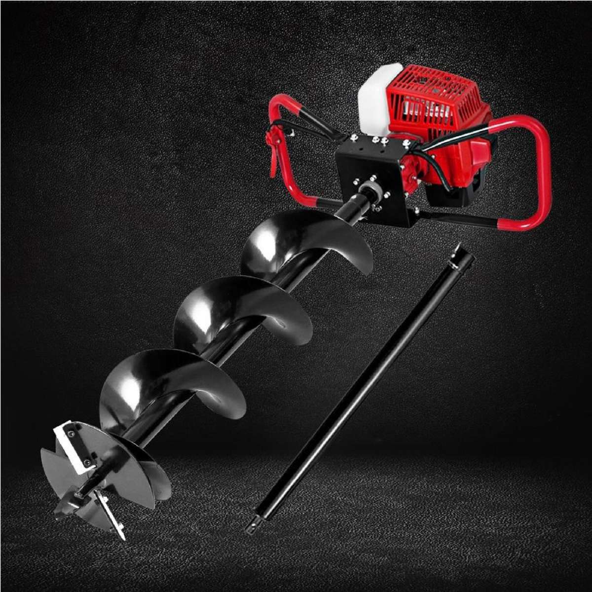 200mm Giantz Post Hole Digger Petrol Drill Extension Auger Bits