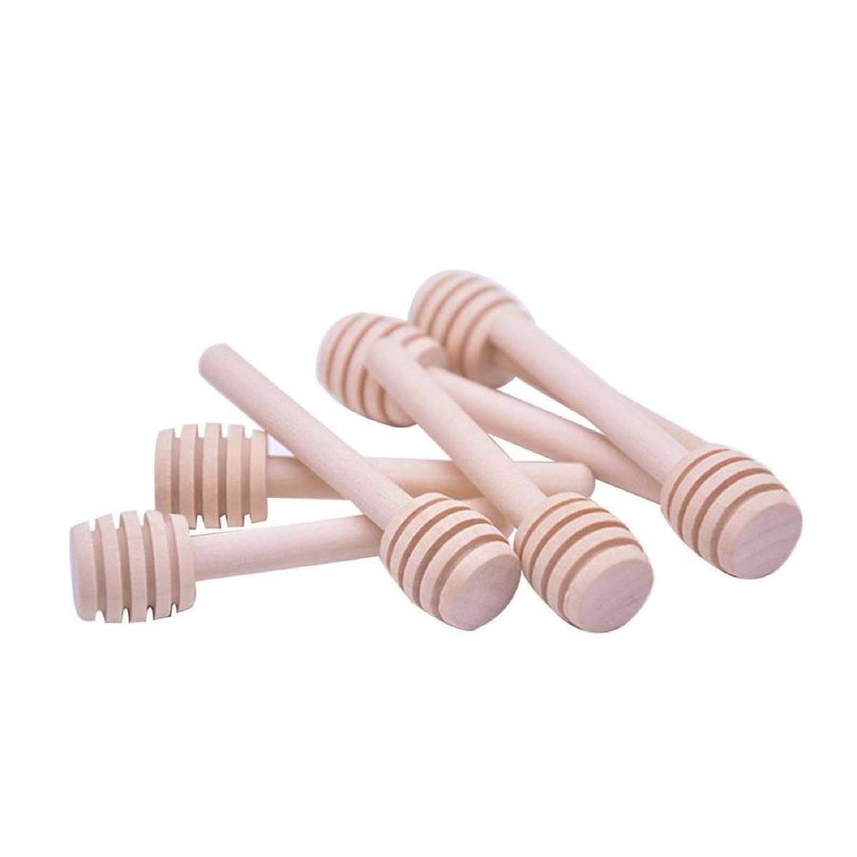 Mini Wooden Honey Dipper Stick for Honey Jar Dispense Drizzle Party Favors - 30pcs