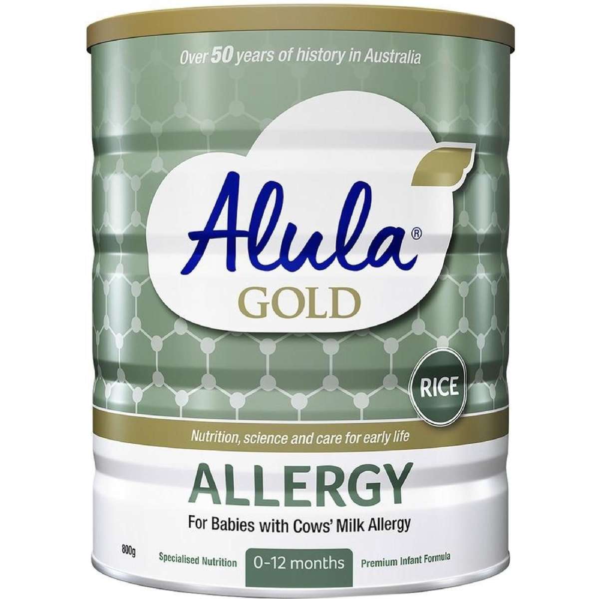 Alula Allergy 0-12 Months Rice Infant Formula 800g