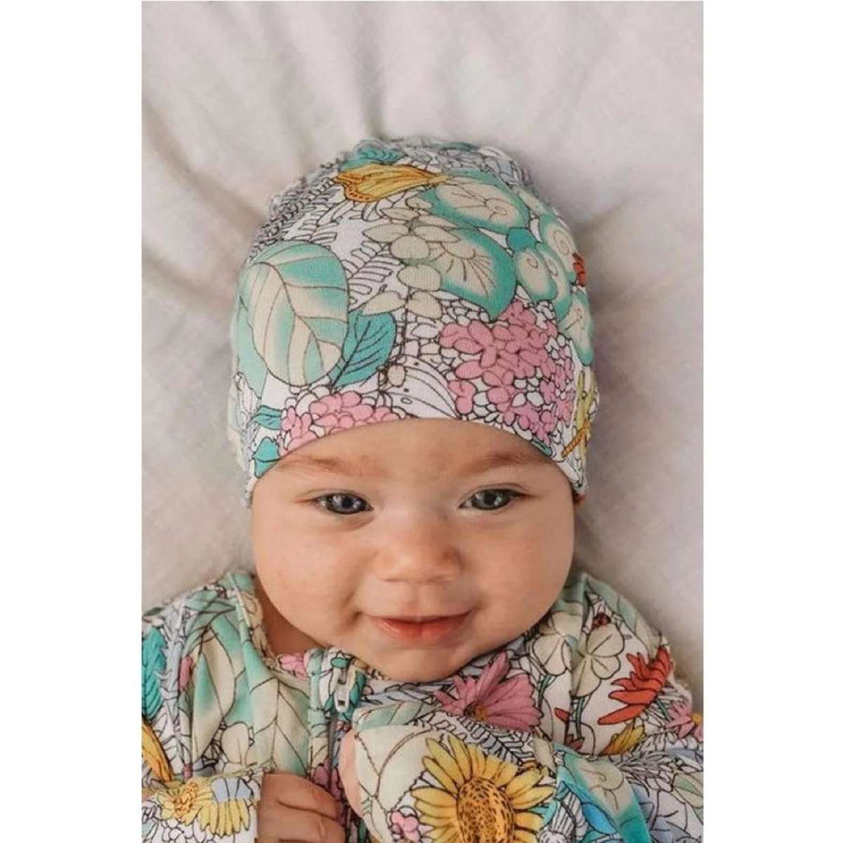 Secret Garden Beanie For Newborn - OiOi