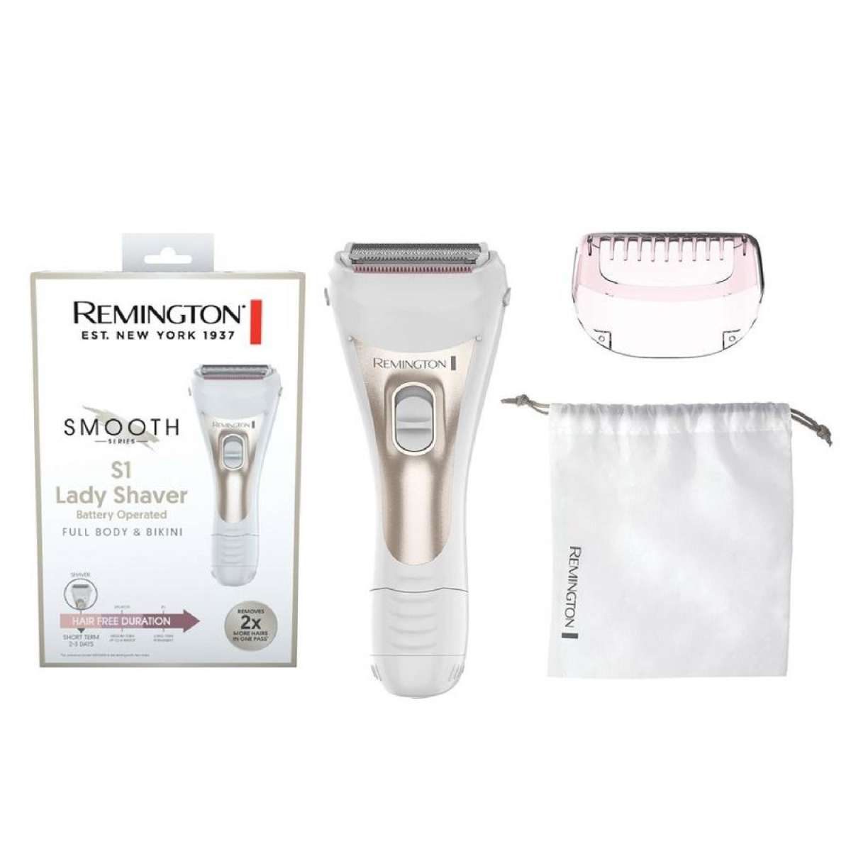 Remington Smooth S1 Lady Shaver Battery Opperated Full Body And Bikini