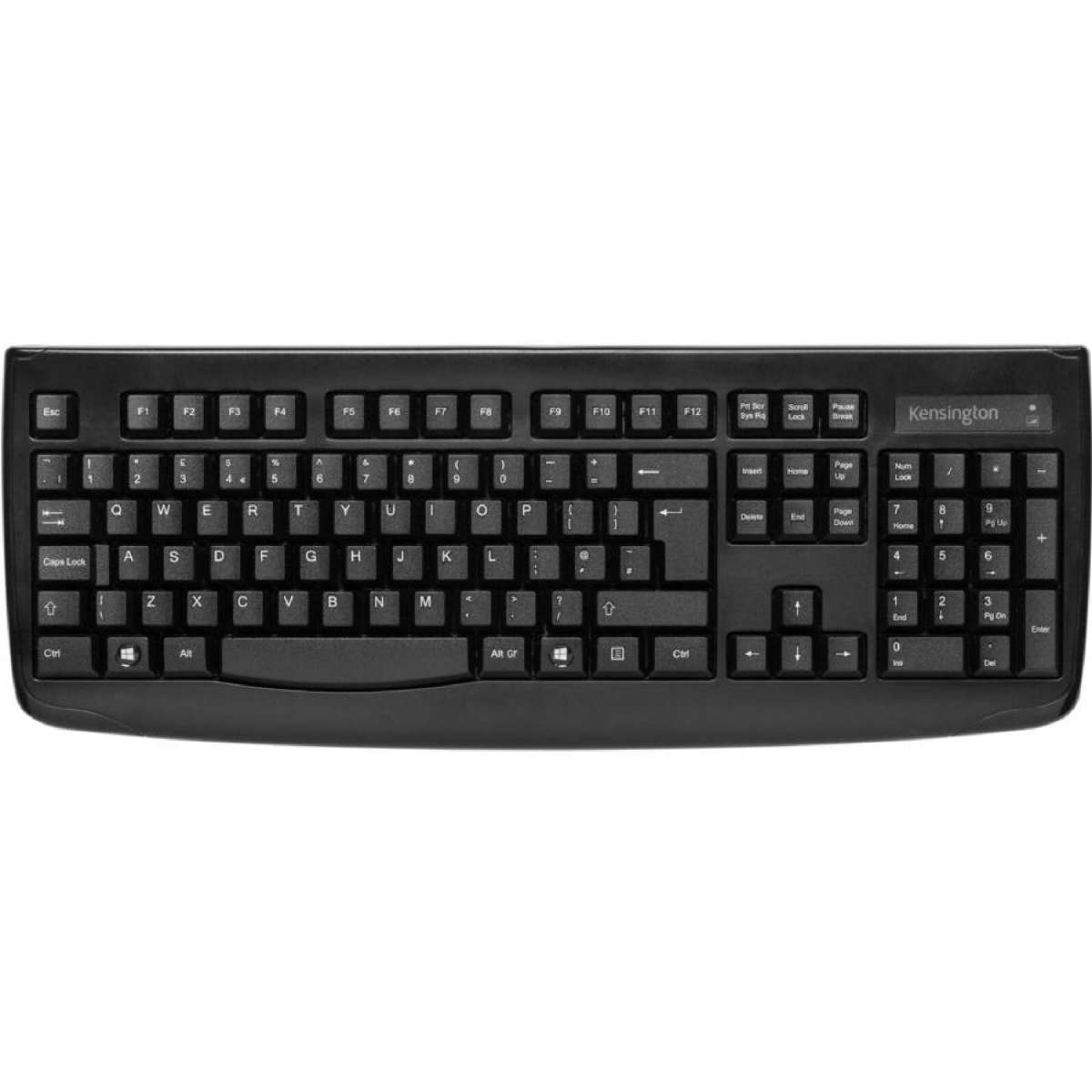 Kensington Pro Fit Keyboard - Wireless Connectivity - USB Interface - QWERTY Layout - Black - Membrane Keyswitch - RF - Desktop Computer