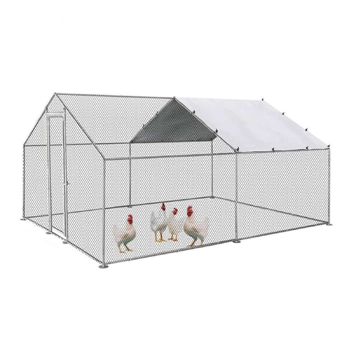 Topet 300x400x195CM Large Walk-in Pet Chicken Run Coop Rabbit Hutch Ferret Cage Hen House