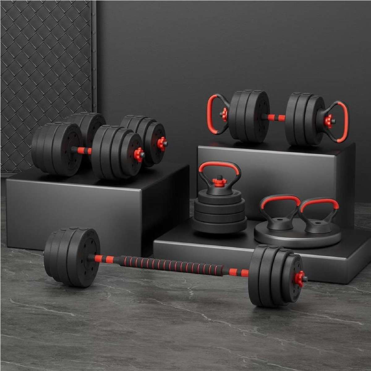 40kg Everfit Dumbbells Set Adjustable
