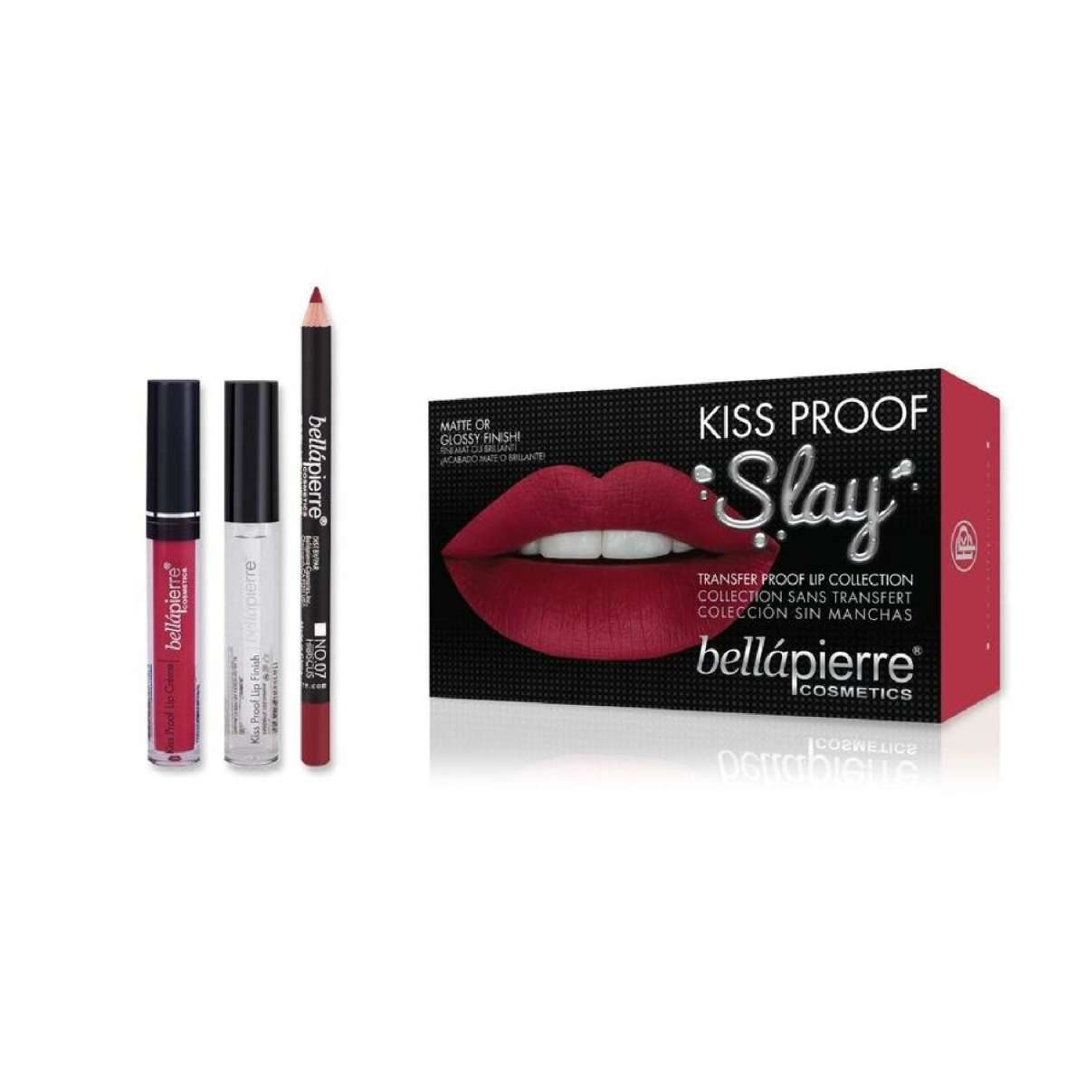 Kiss Proof Slay Kit - 7 Shades - Bellapierre Mineral Makeup - Hibiscus