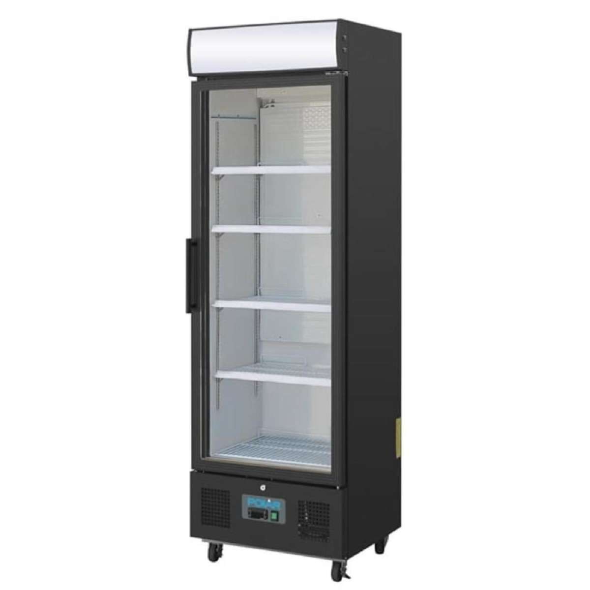 Polar G-Series Upright Display Fridge Black - 368Ltr- Commercial