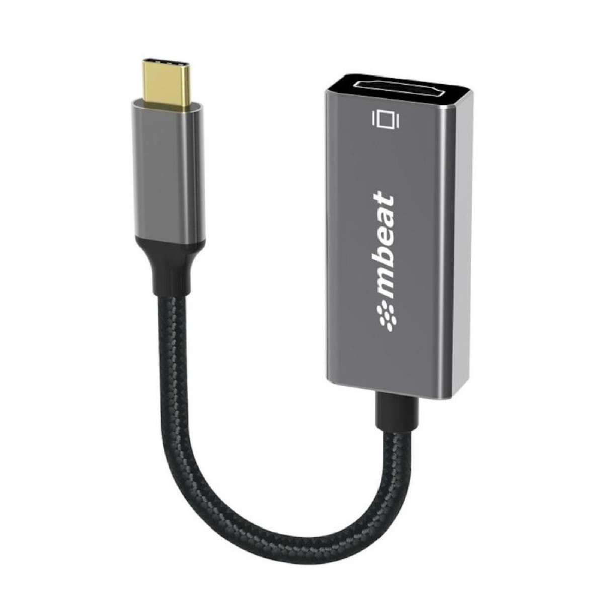 [MB-XAD-CHDM] mbeat Elite 15cm USB-C to HDMI Adapter Converts USB-C to HDMI Female Port