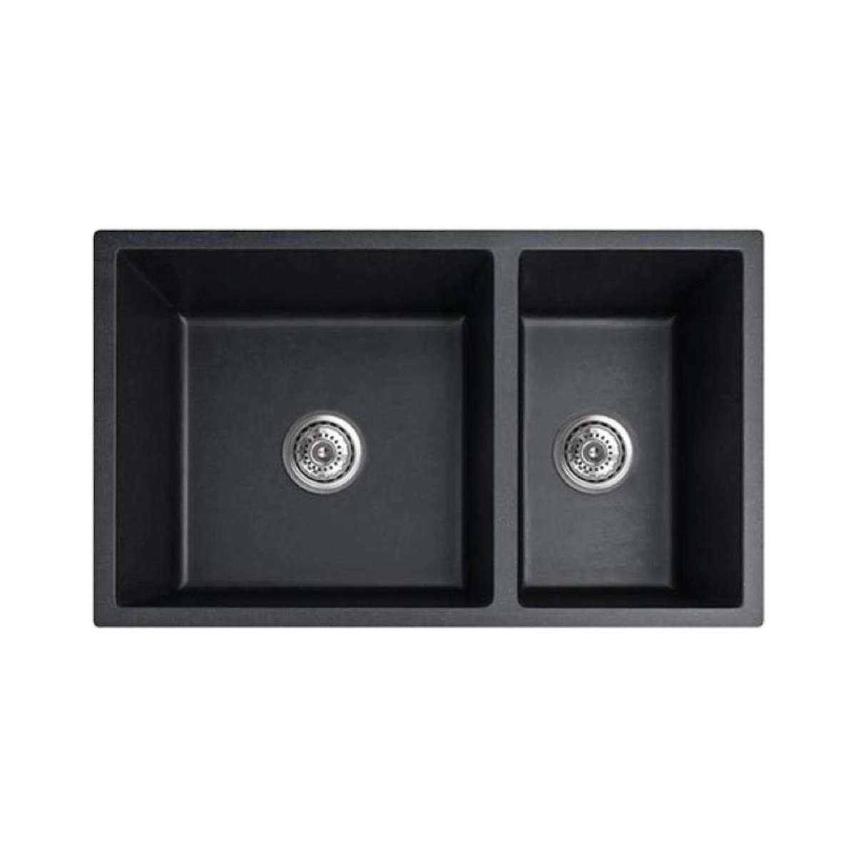 710X450X205Mm Granite Quartz Stone Kitchen Laundry Sink Black