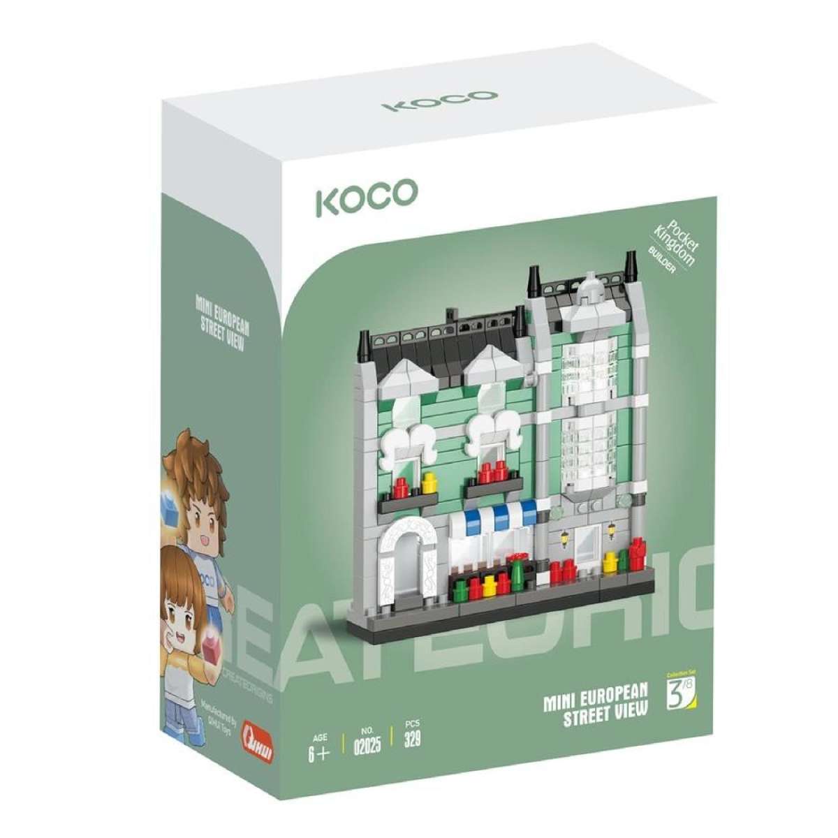 329pc Koco Green Grocery Store Kids/Children Building Bricks/Blocks Play Toy 6y+
