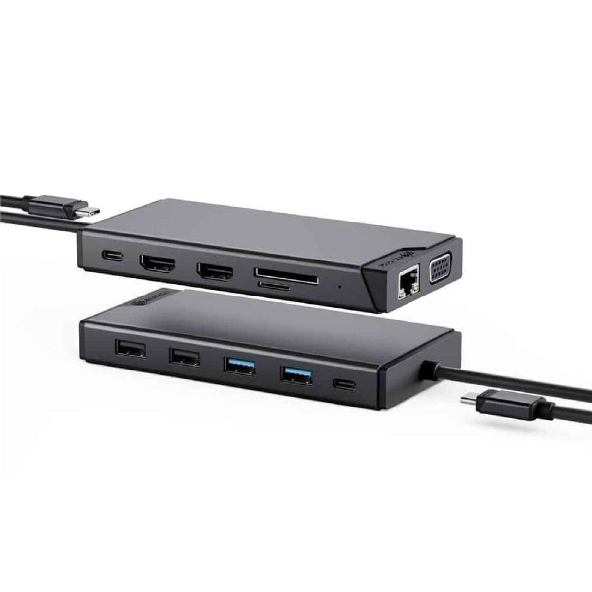 Alogic Usb-c 12-in-1 Dual Display Mini Dock MV2 USB Docking Stations - DUCDMV2
